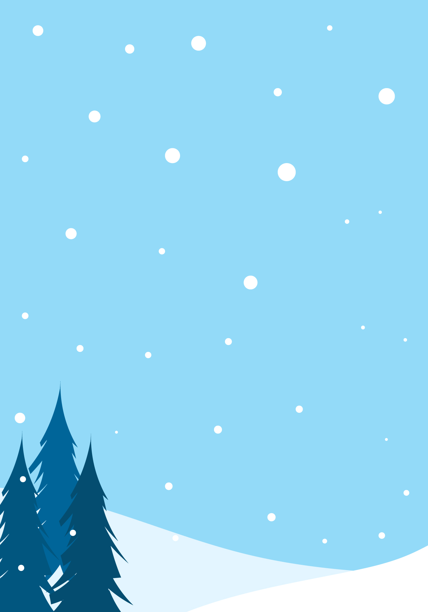 Winter Wonderland Letterhead Printables