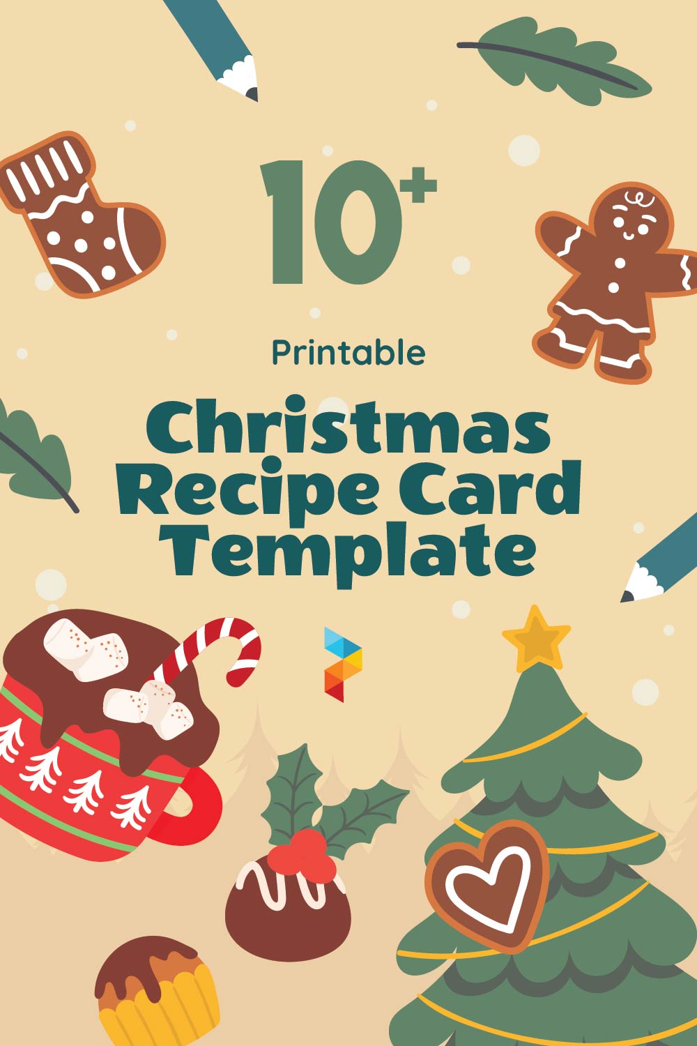 Christmas Recipe Card Template