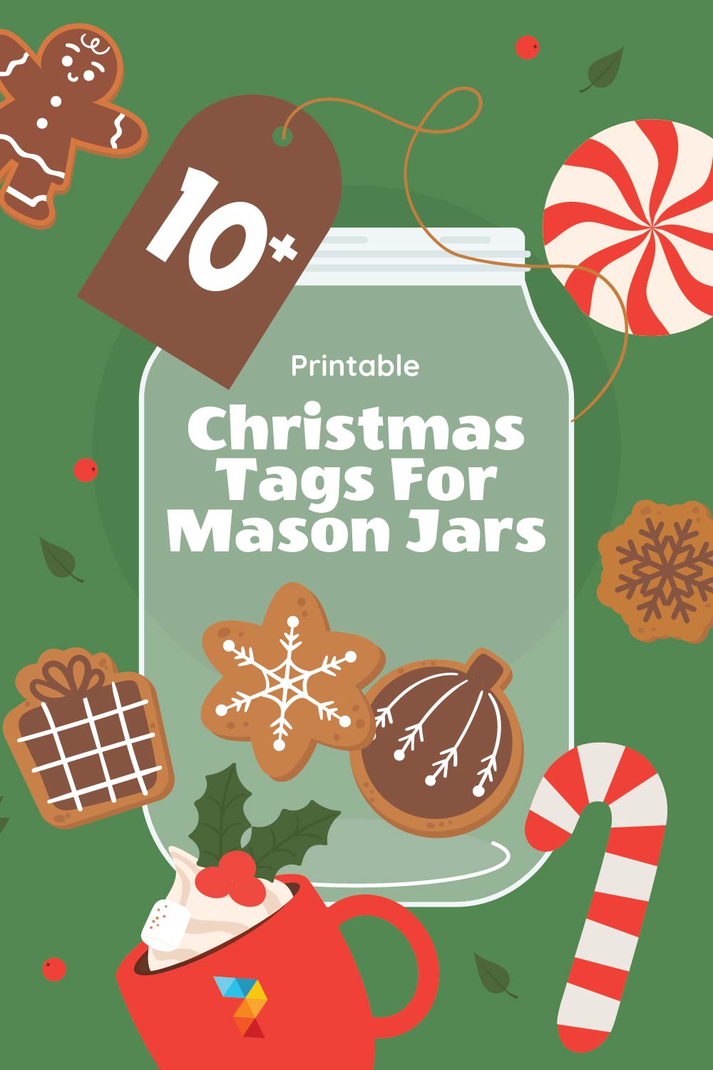 Christmas Tags For Mason Jars