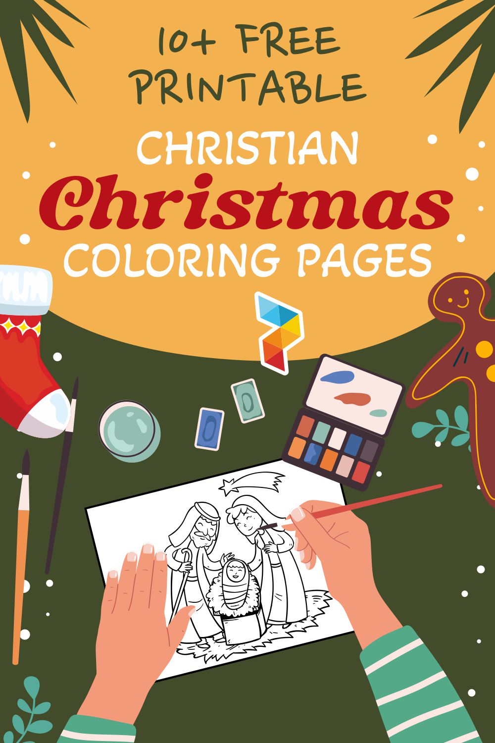 Christian Christmas Coloring Pages