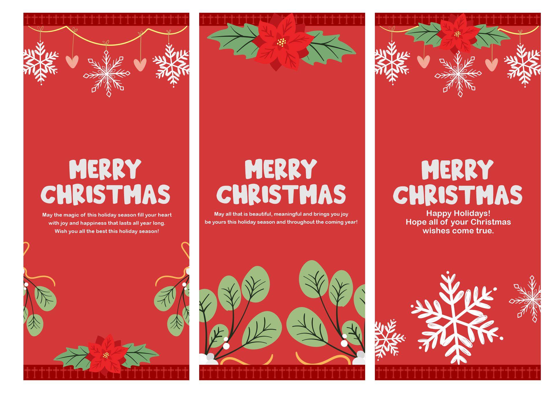 Christian Holiday Bookmarks with Cross Motif