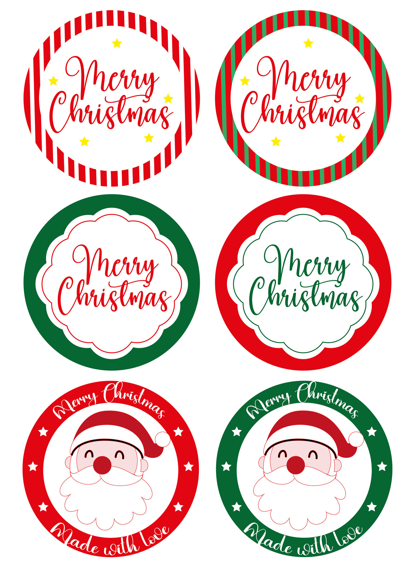 Christmas Canning Labels Printables