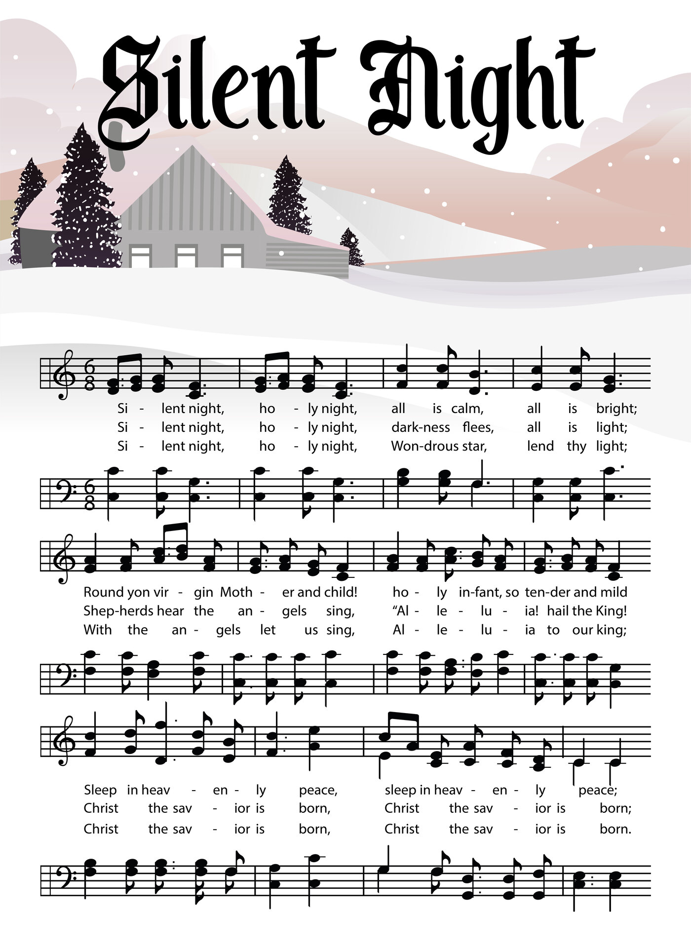 Christmas Carol Music Printable