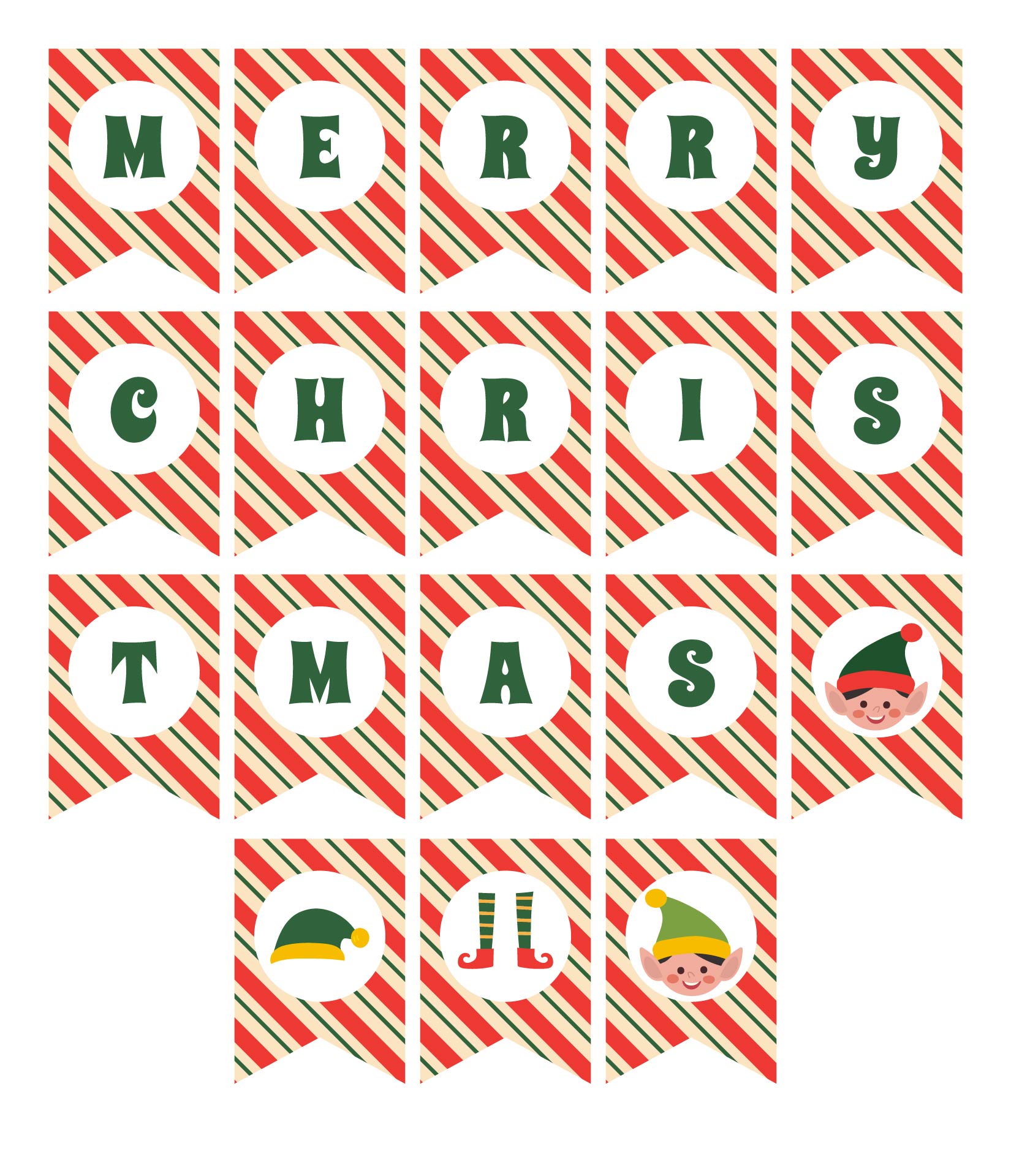 Christmas Elf Decoration Printable