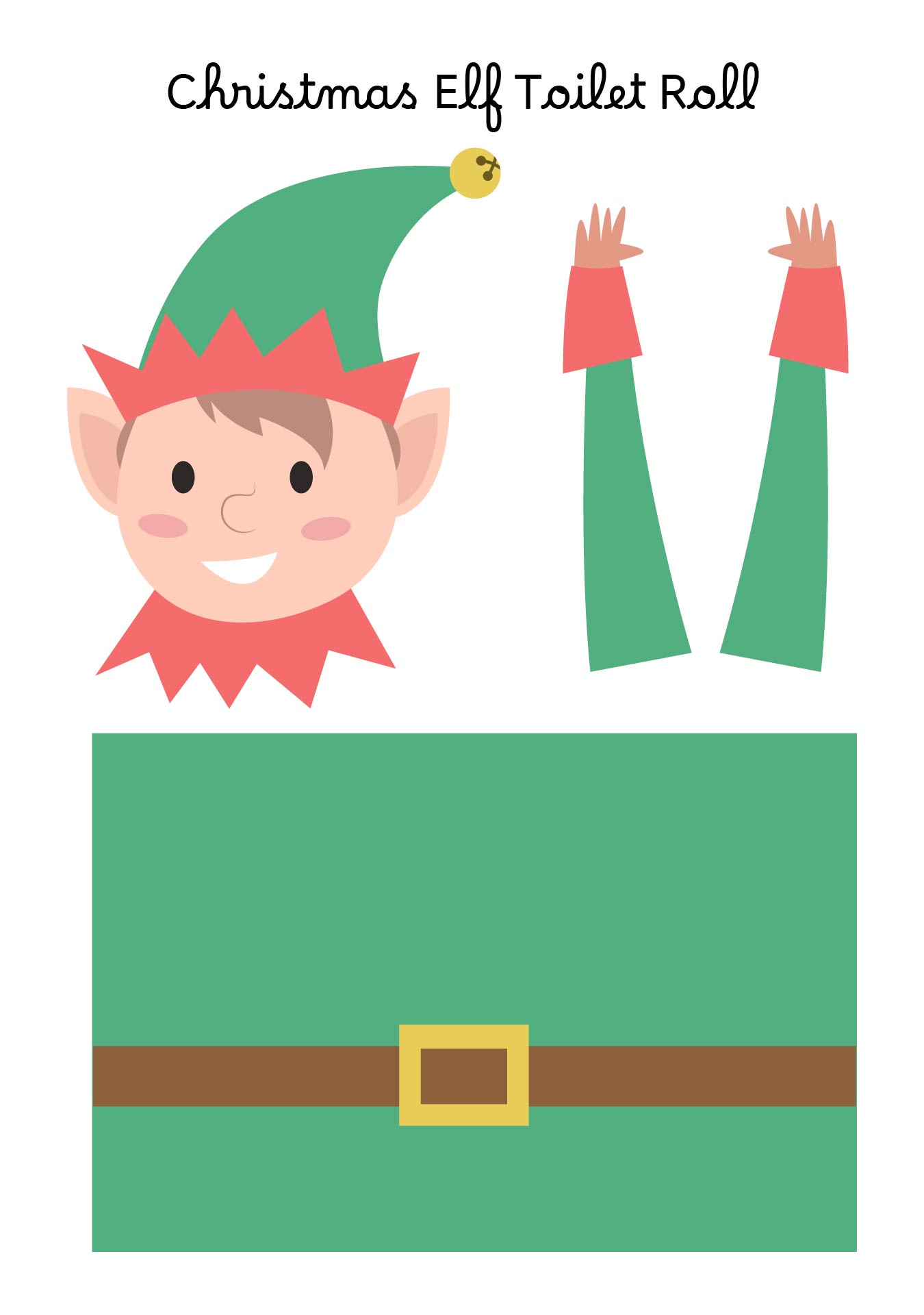 Christmas Elf Toilet Roll Printable