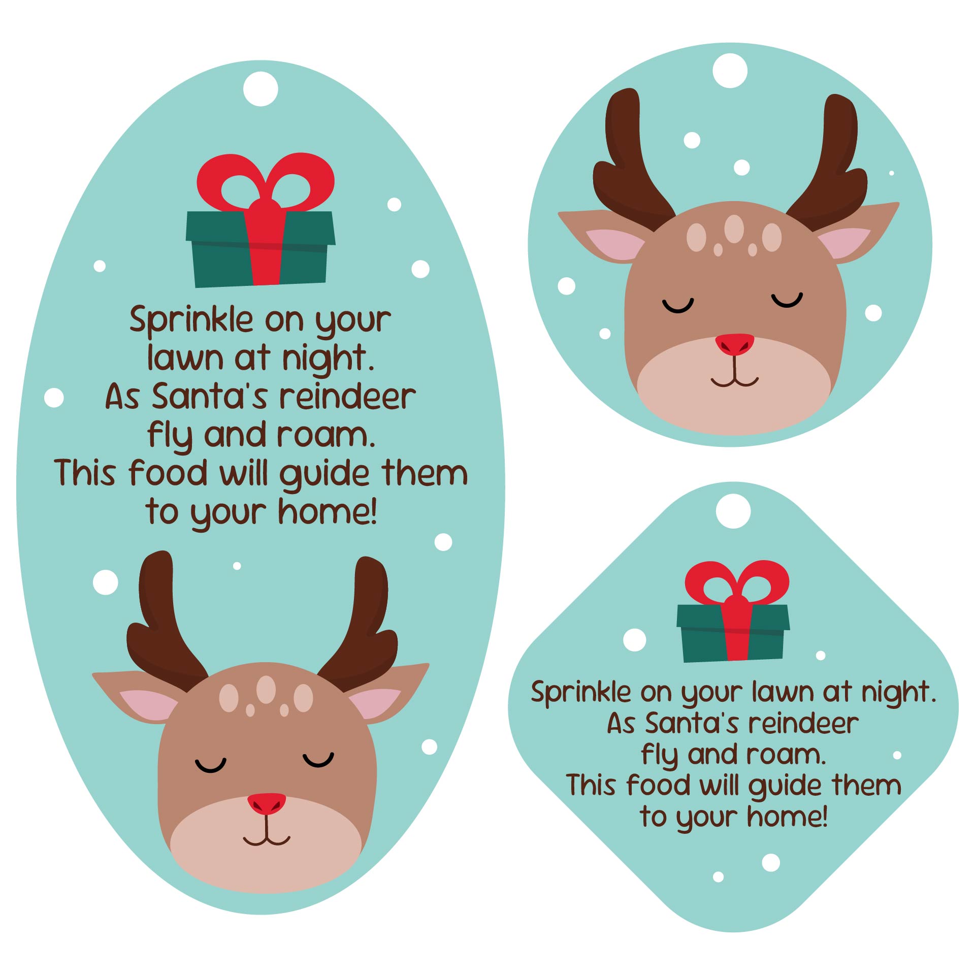 Christmas Eve Reindeer Food Tags