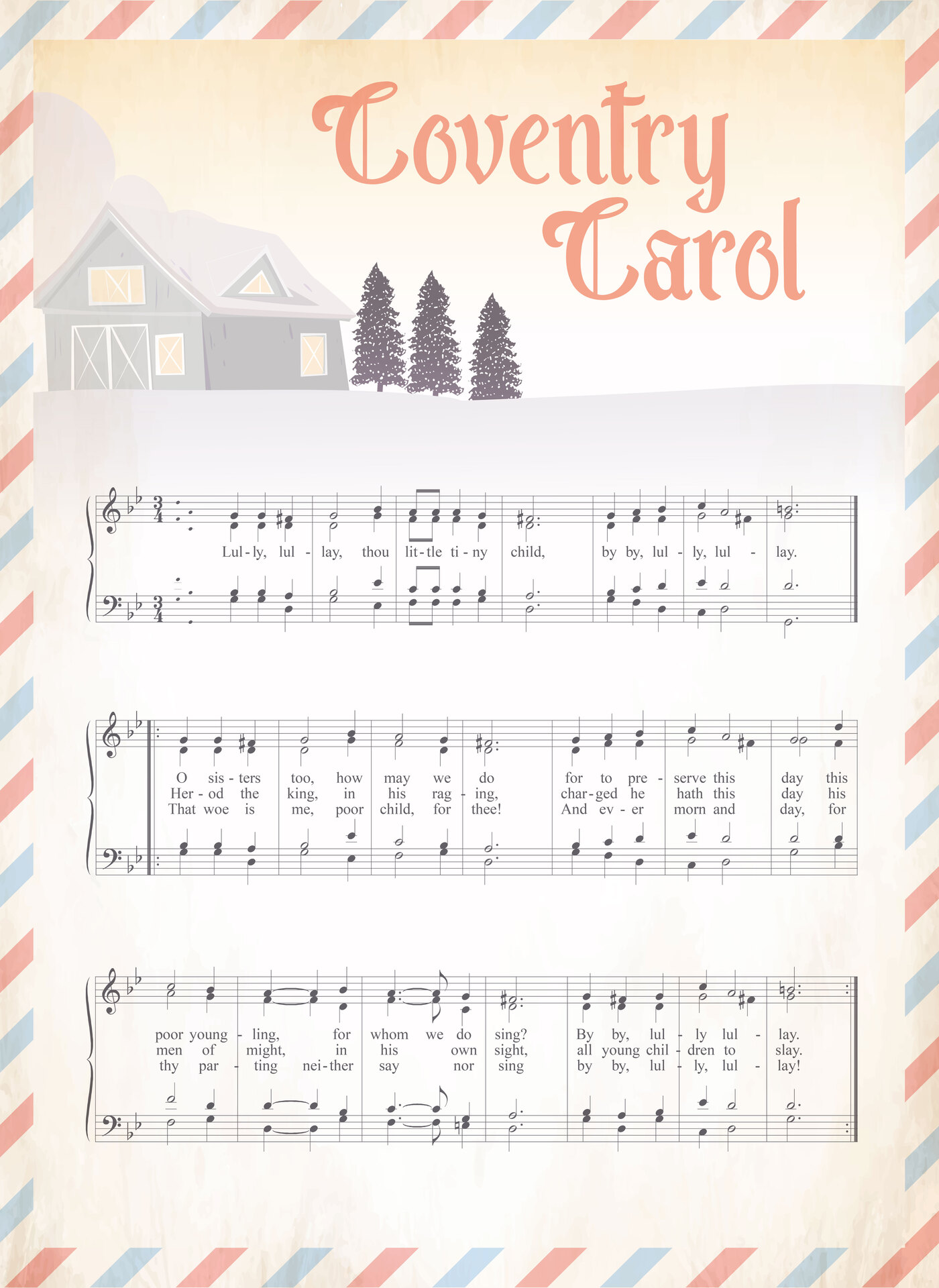 Christmas Hymns and Carols Printable