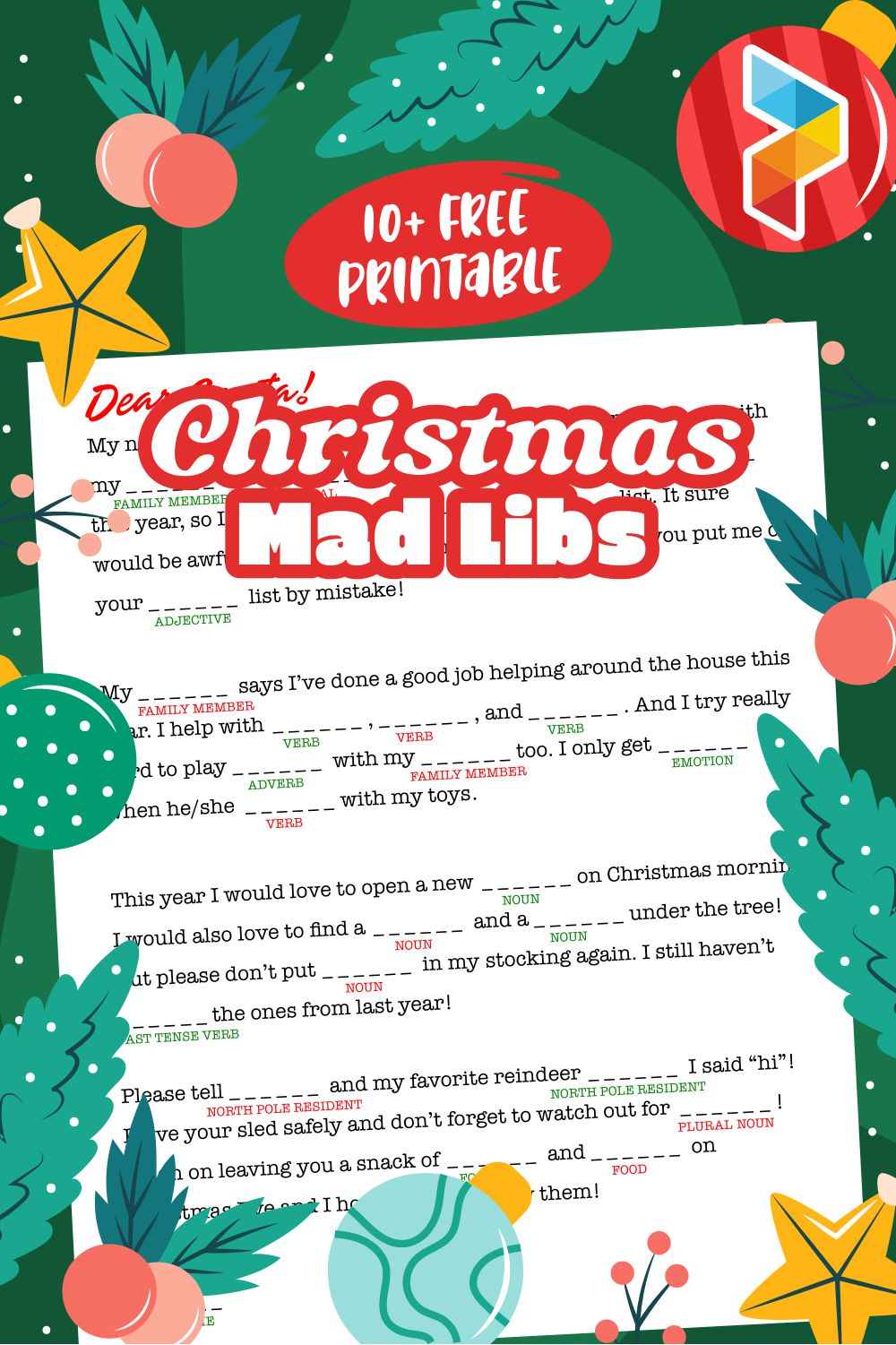 Christmas Mad Libs