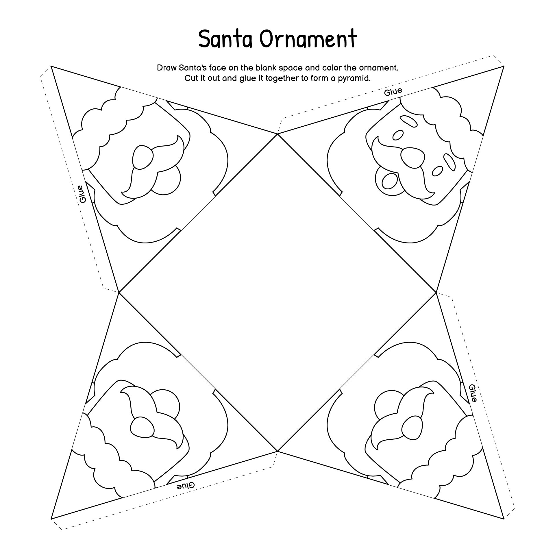 Christmas Ornament Printable Craft