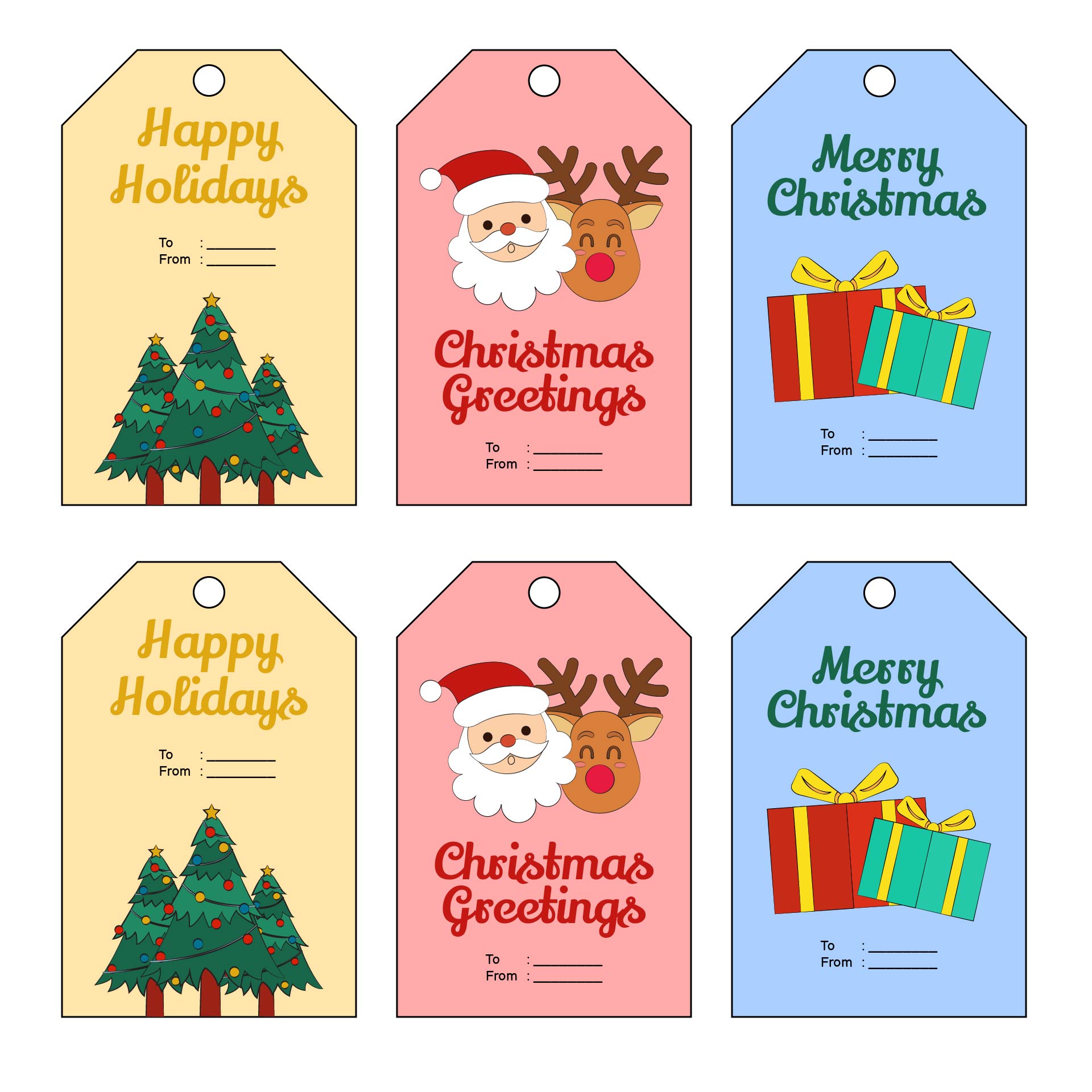 Christmas Printable Gift Tags