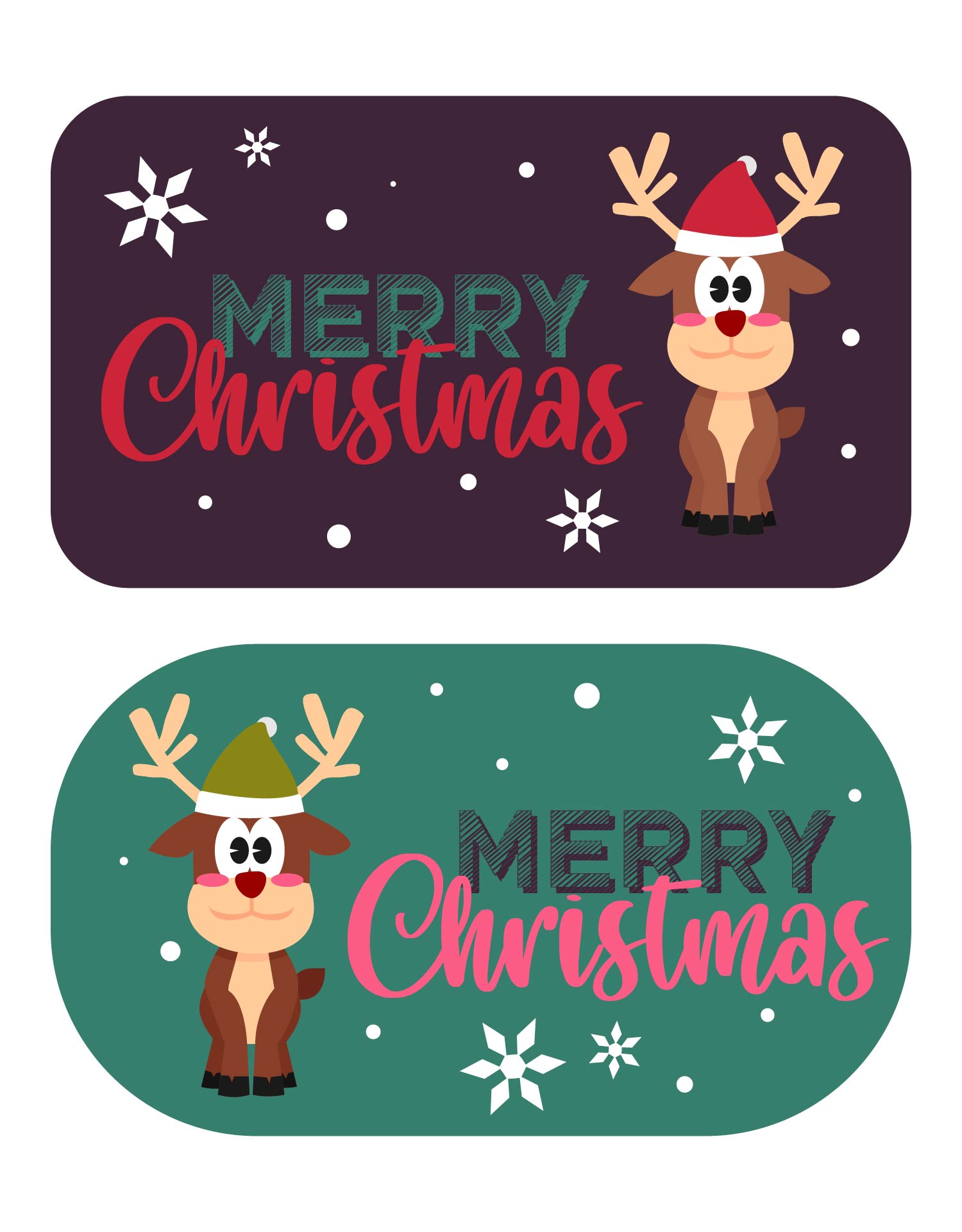 Christmas Reindeer Food Labels