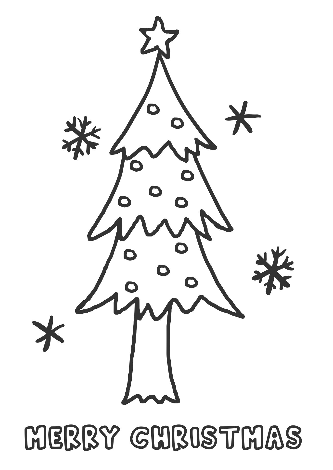 Christmas Tree Coloring Printables