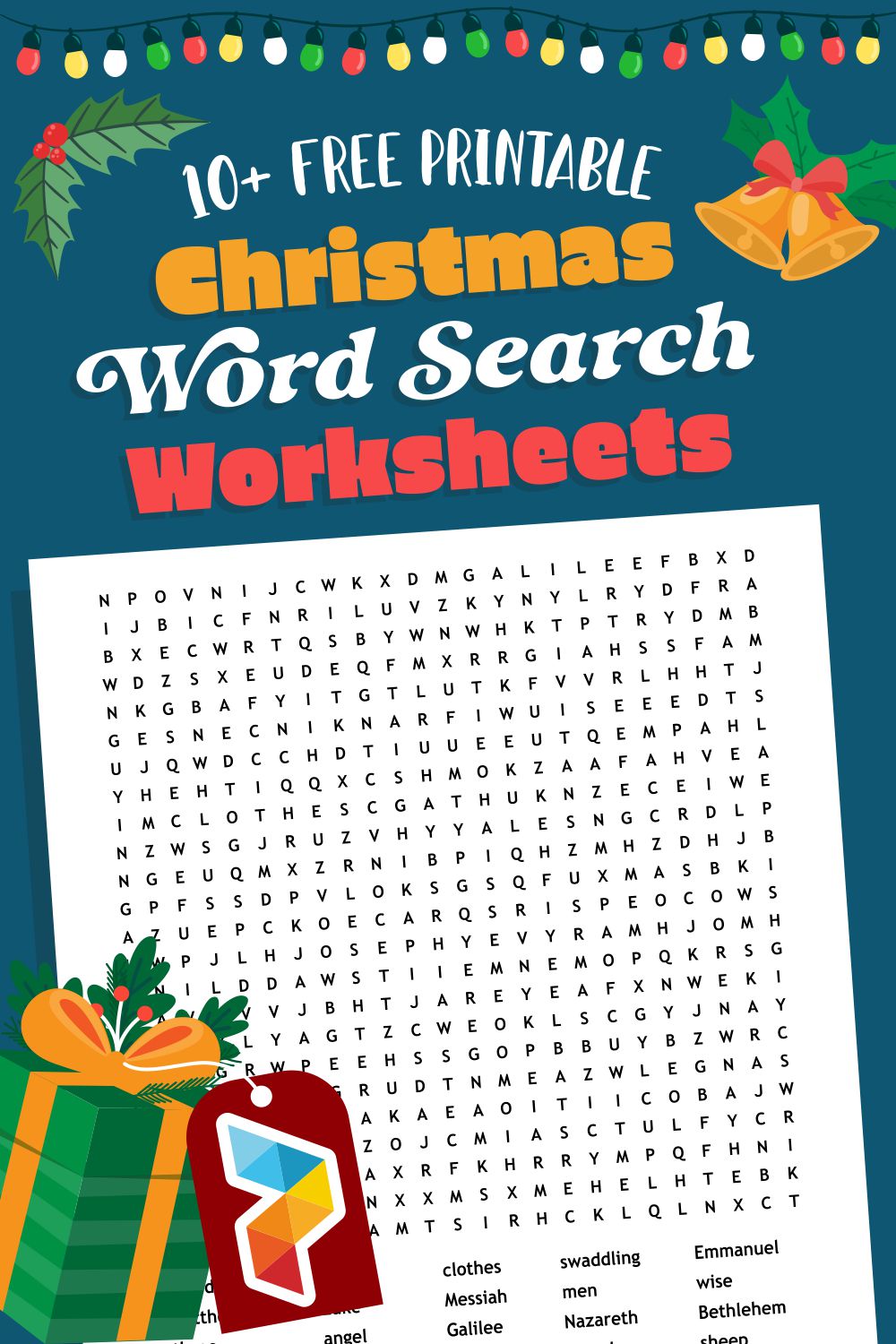 Christmas Word Search Worksheets