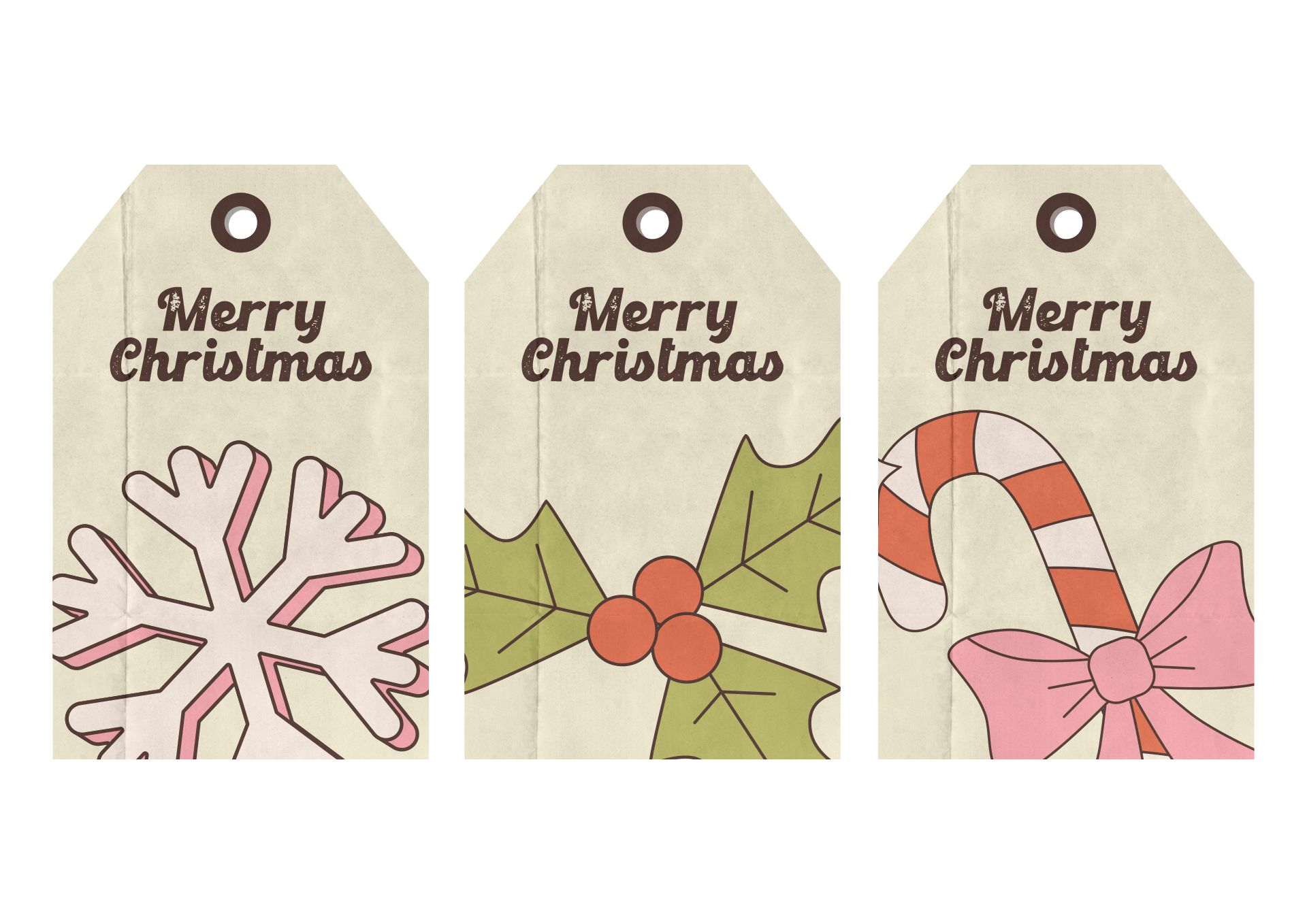 Country Style Christmas Gift Tags