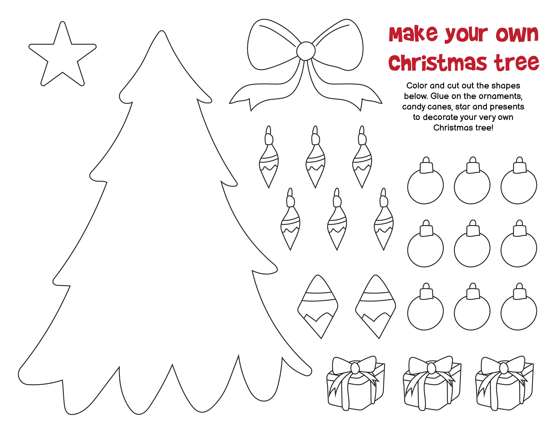 DIY Christmas Tree Craft Printables