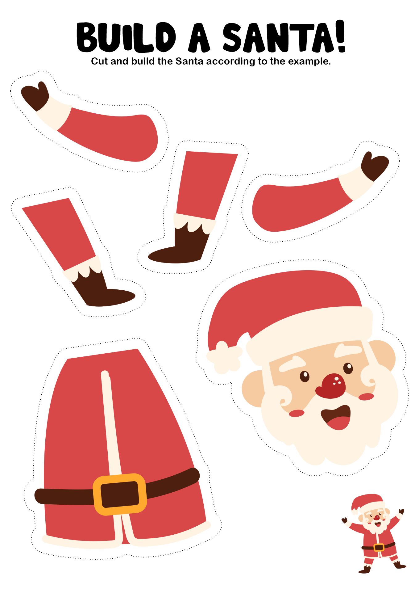 Easy Printable Christmas Paper Crafts for Kids