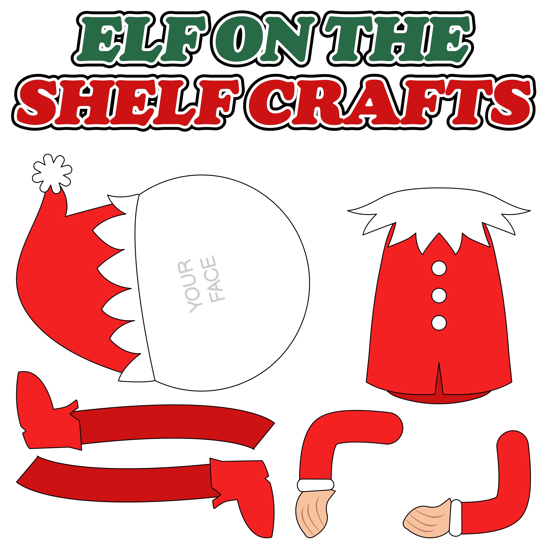 Family Fun Elf on the Shelf Craft Printables