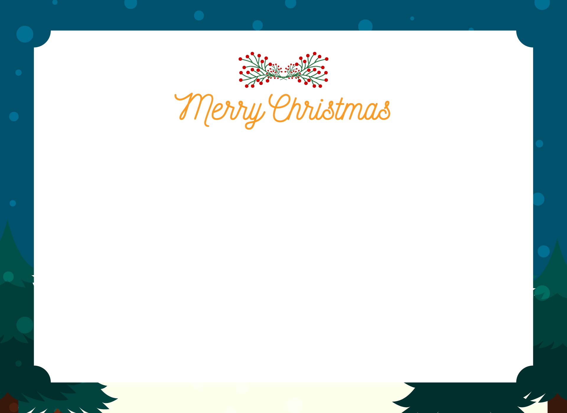 Festive Printable Note Cards for Christmas