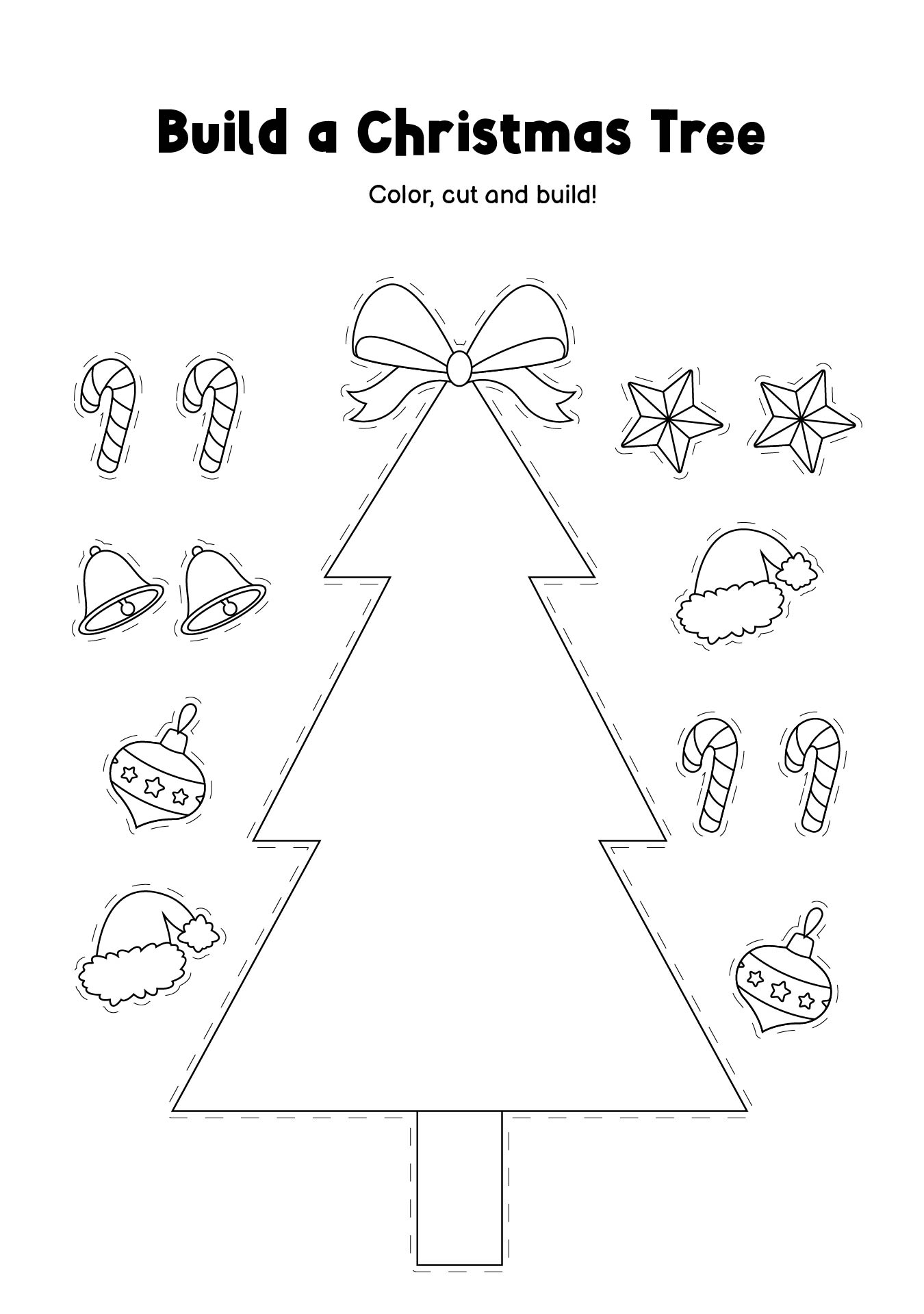 Festive Tree Crafting Printable Activities