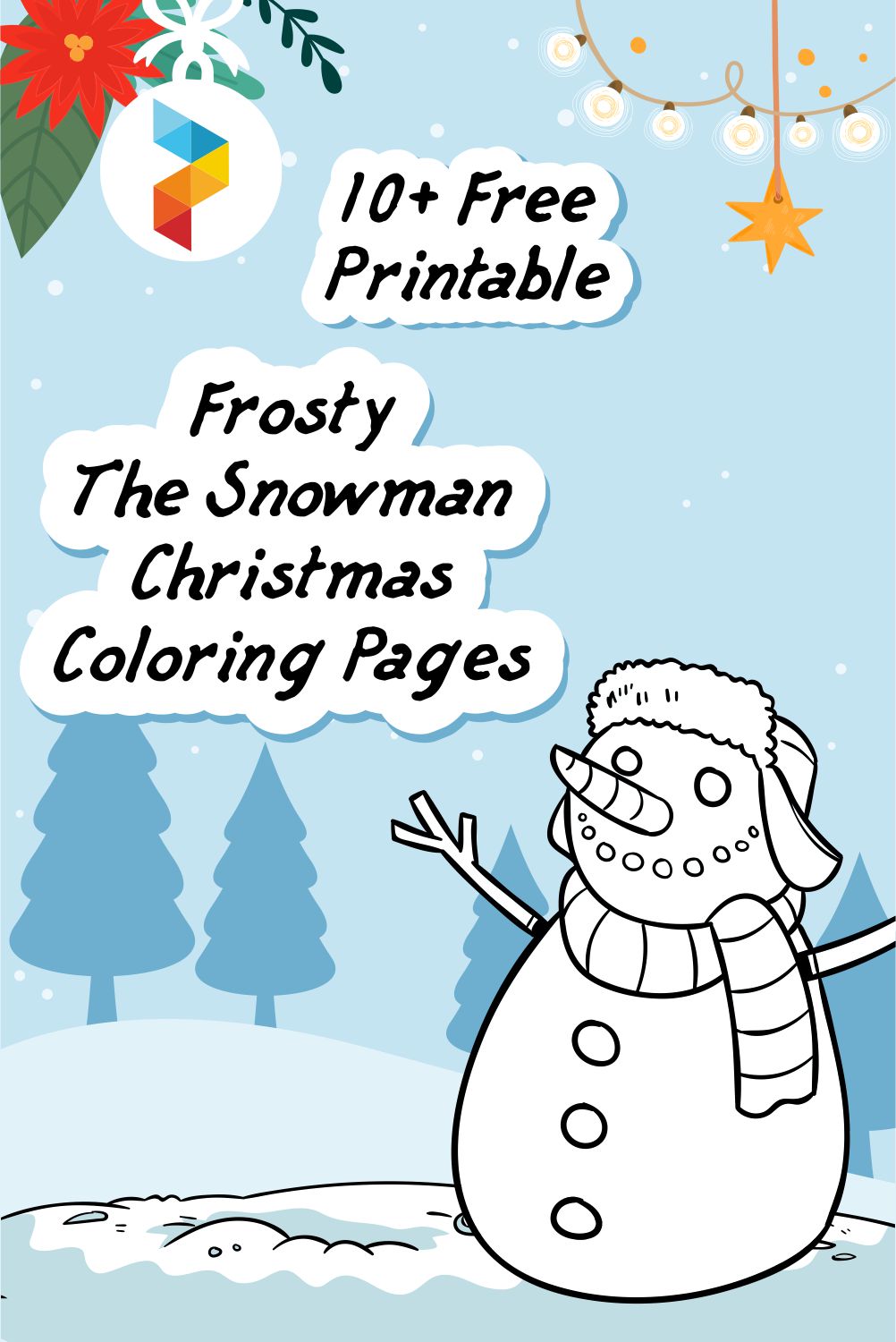 Frosty The Snowman   Christmas Coloring Pages