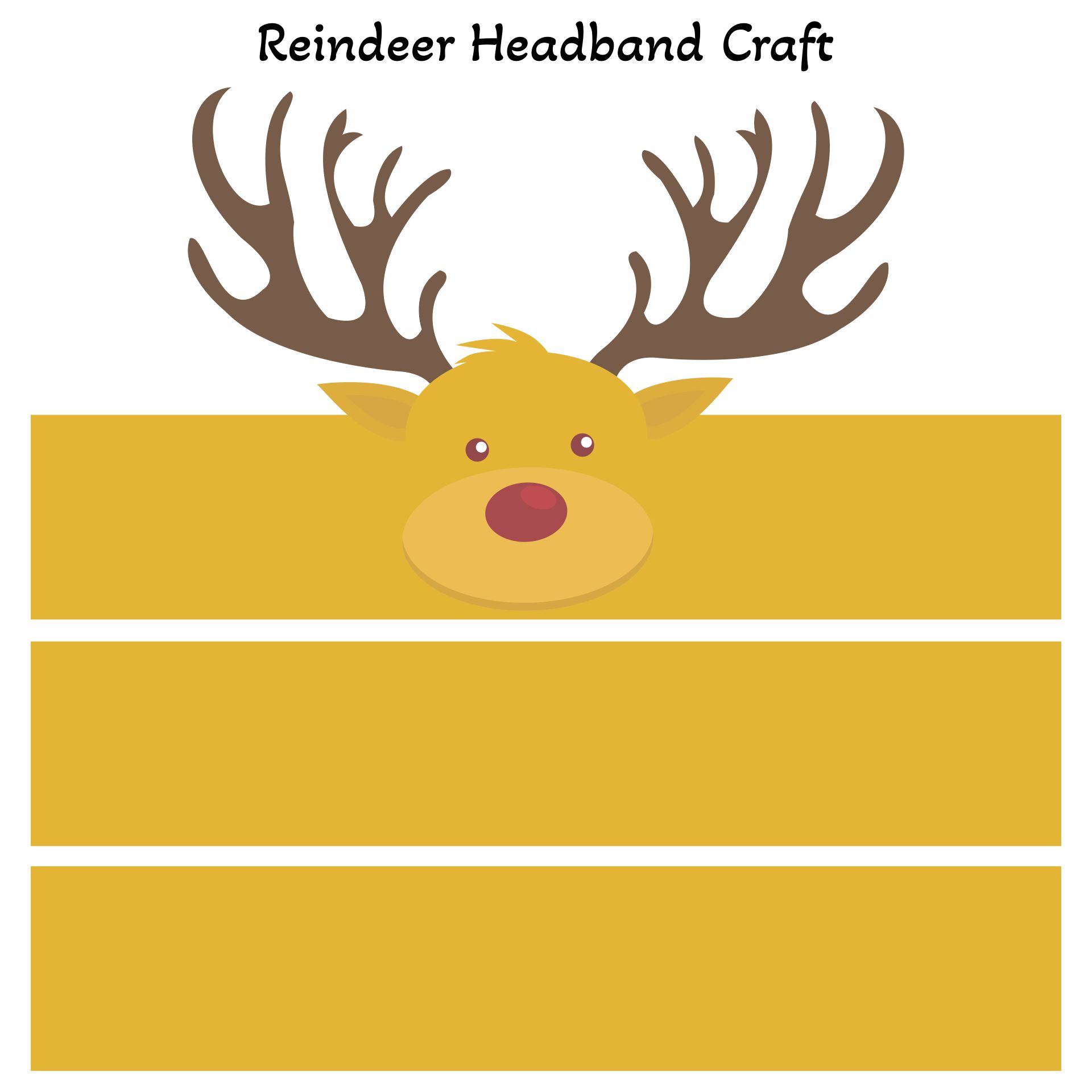 Holiday Reindeer Printable for Crafts