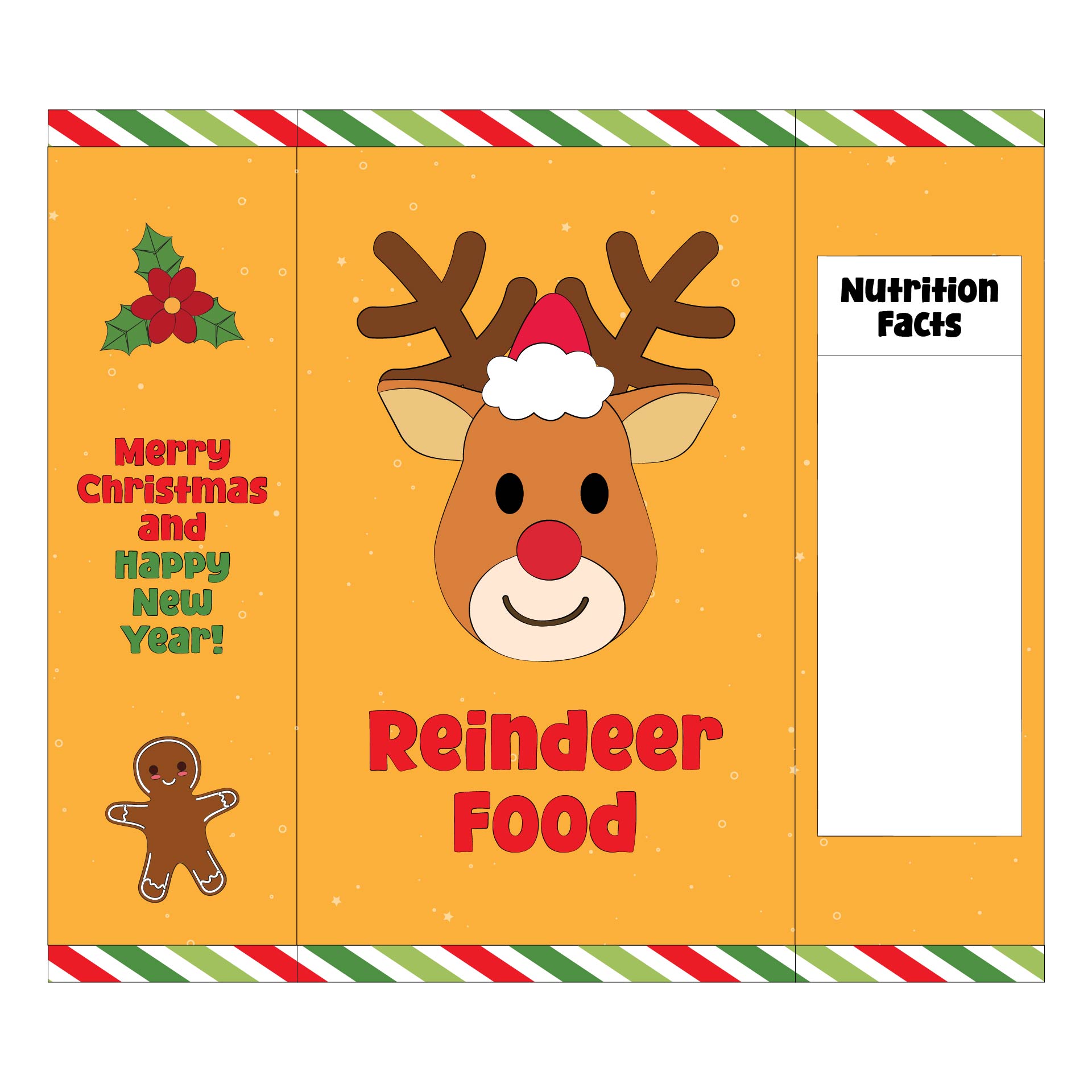 Holiday Reindeer Snack Packaging