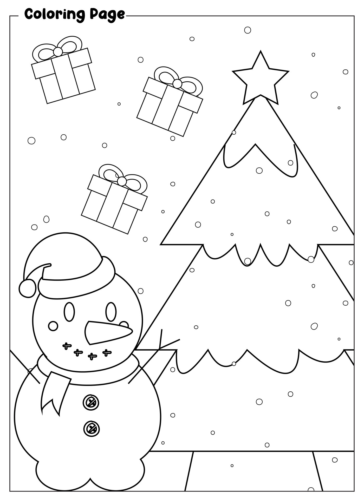 Holiday Themed Coloring Pages to Print