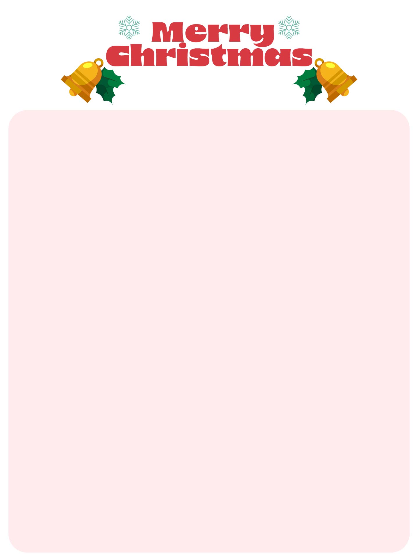 Holiday Themed Letterhead for Christmas