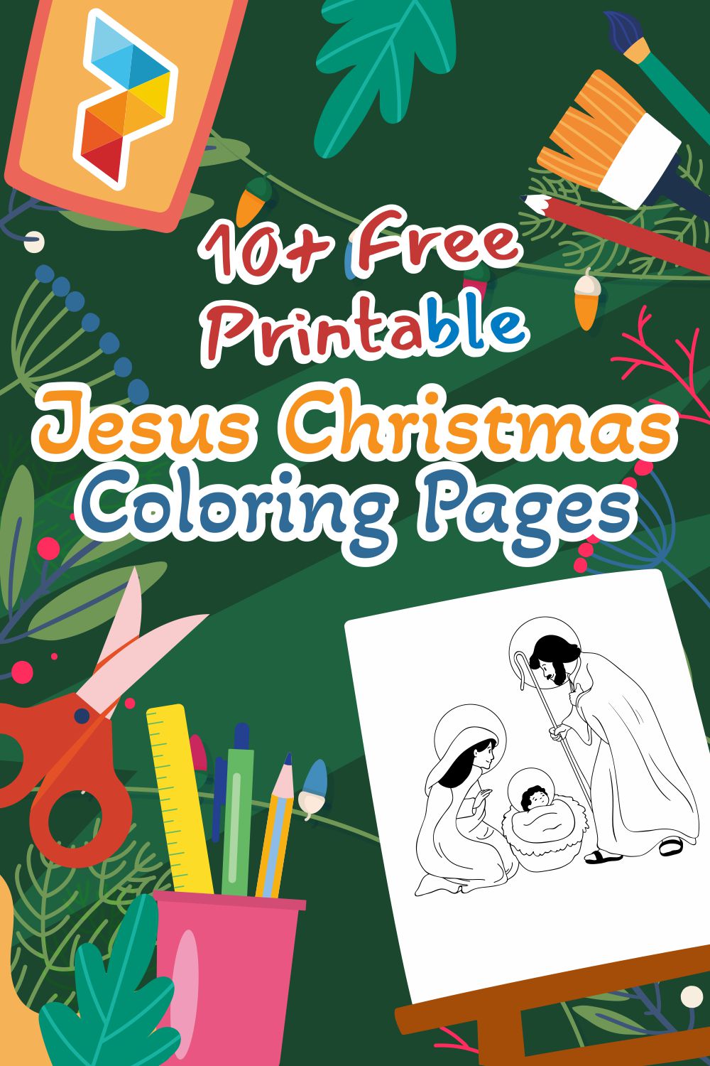 Jesus Christmas Coloring Pages