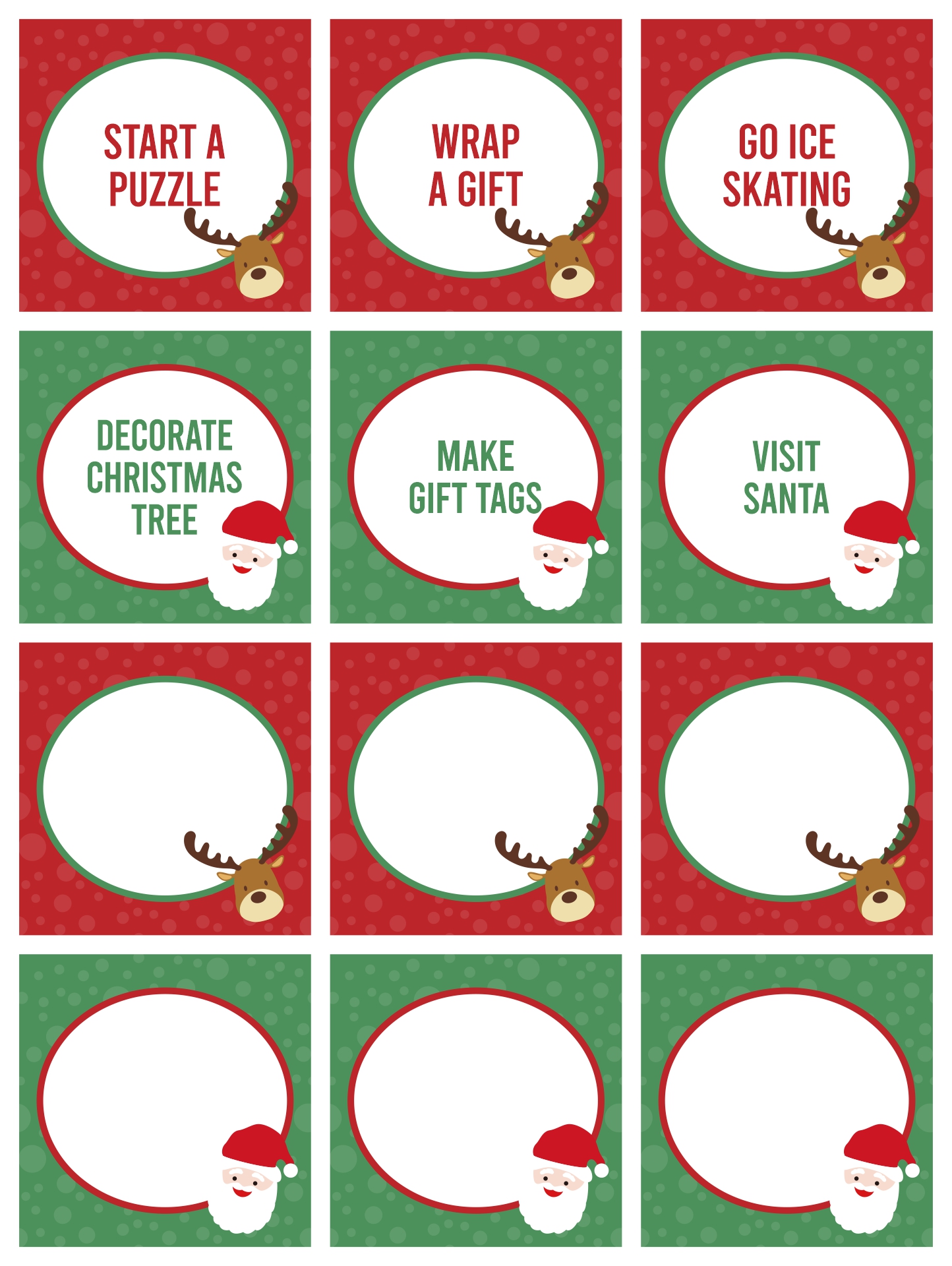 Kids Christmas Advent Activities Printable