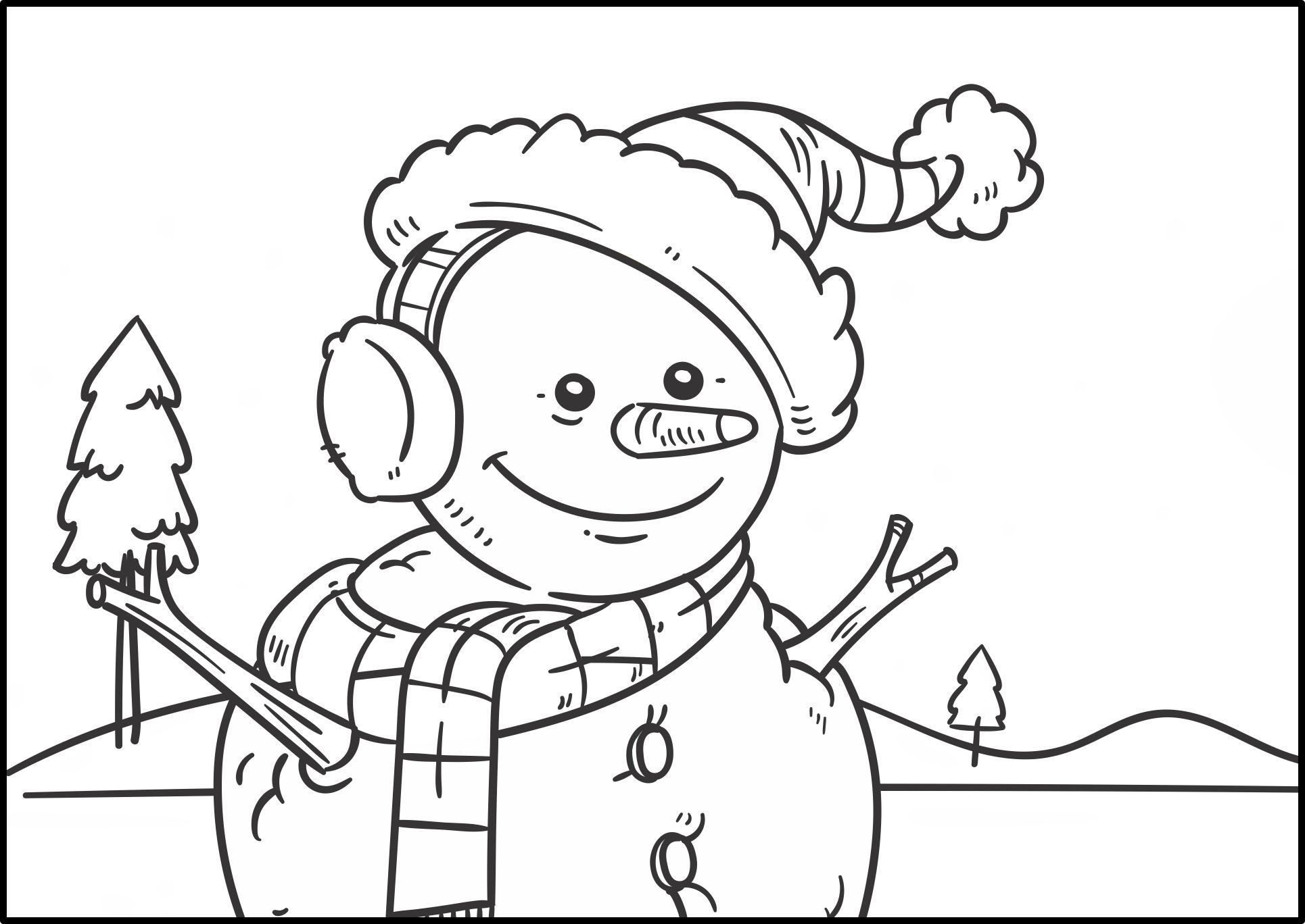 Kids Coloring Activity with Frosty the Snowman