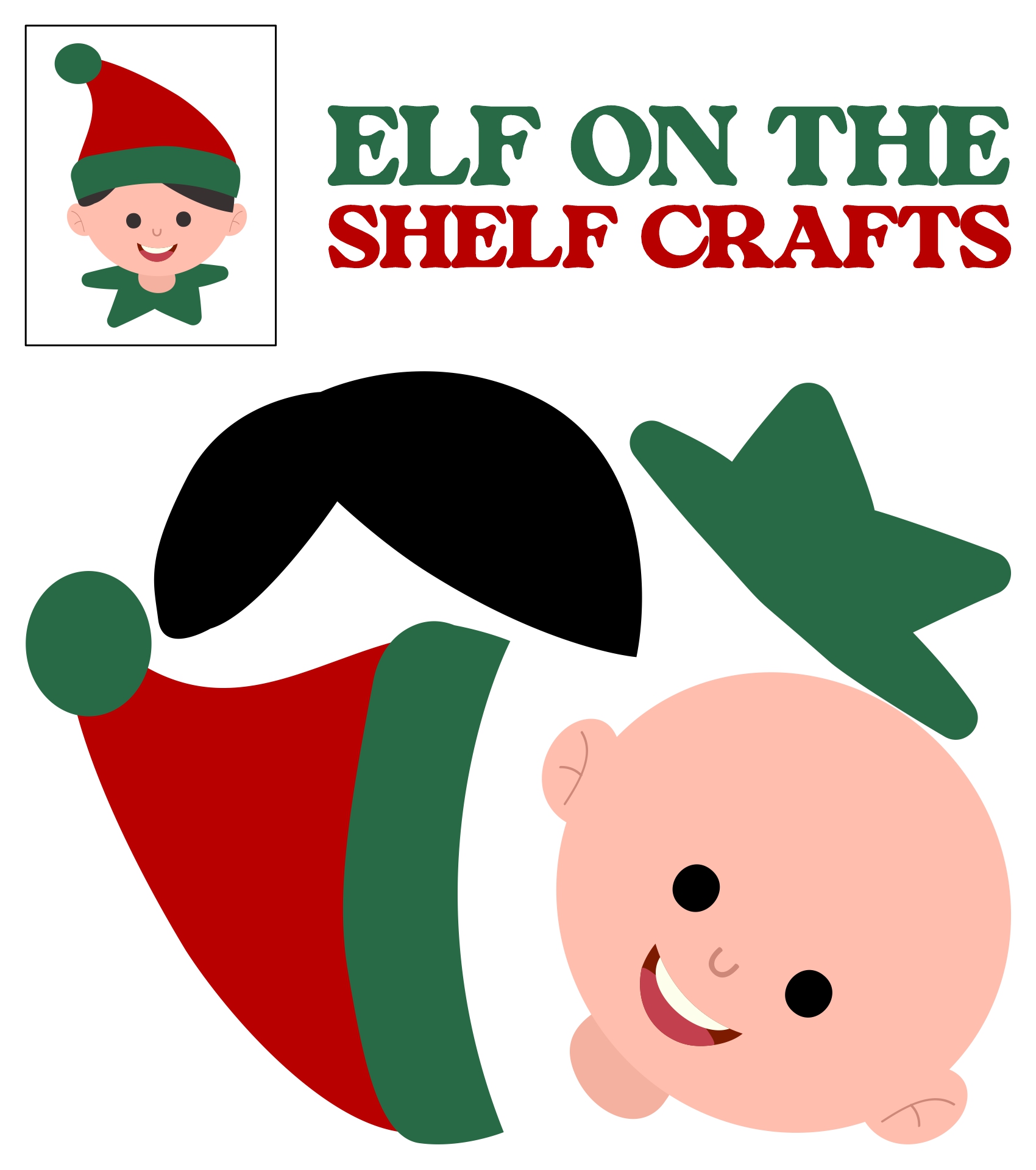 Kids Elf on the Shelf Craft Worksheet