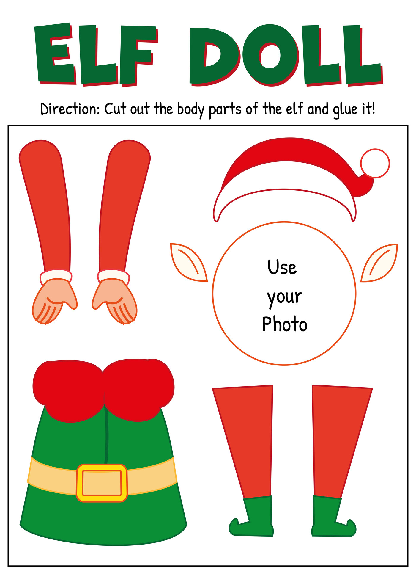 Make Your Own Elf Paper Model