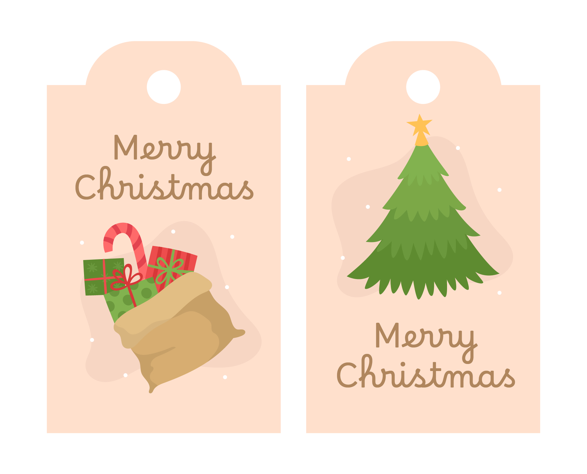 Merry Christmas Printable Gift Tags