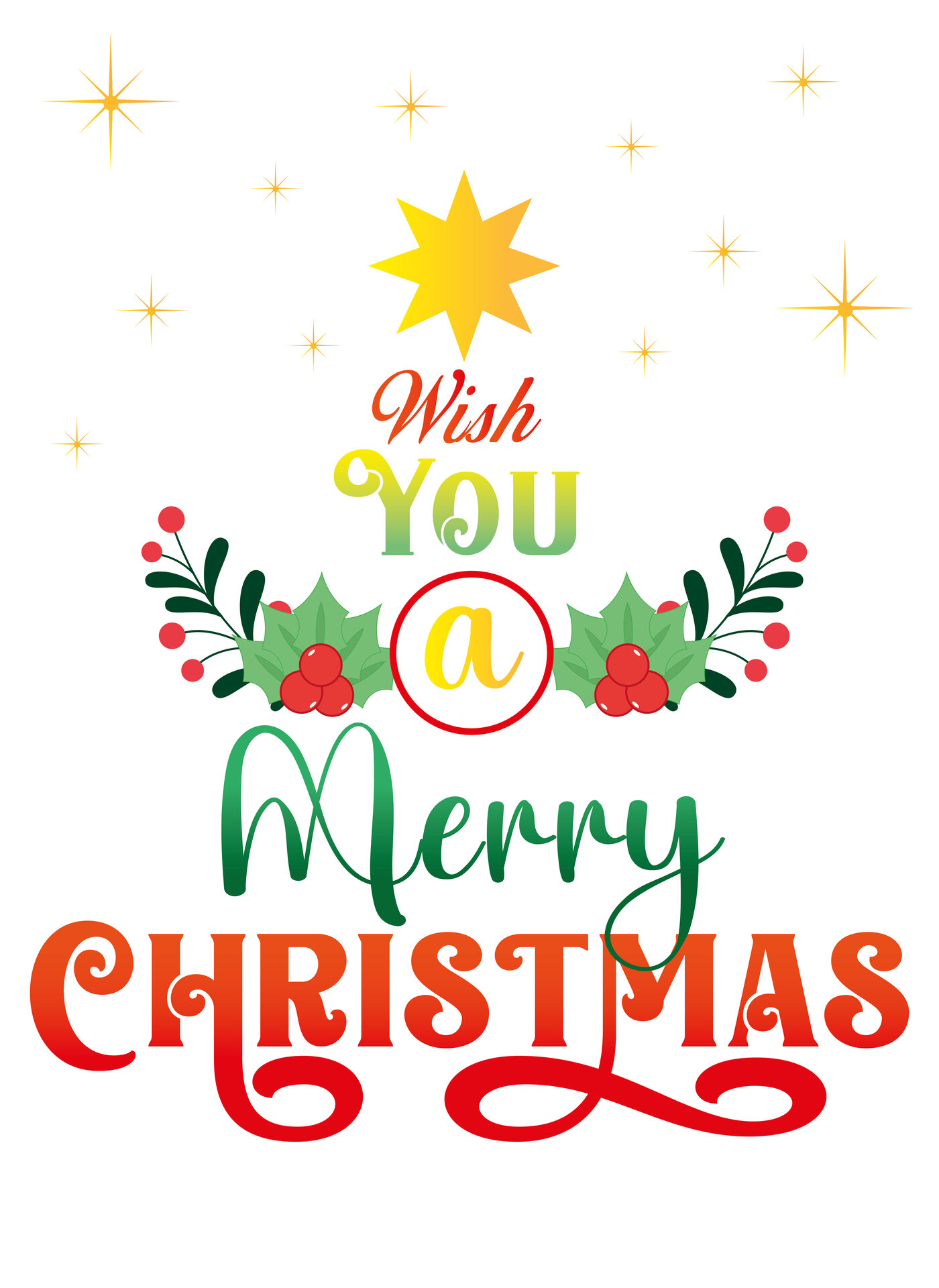 Merry Christmas Printable Poster