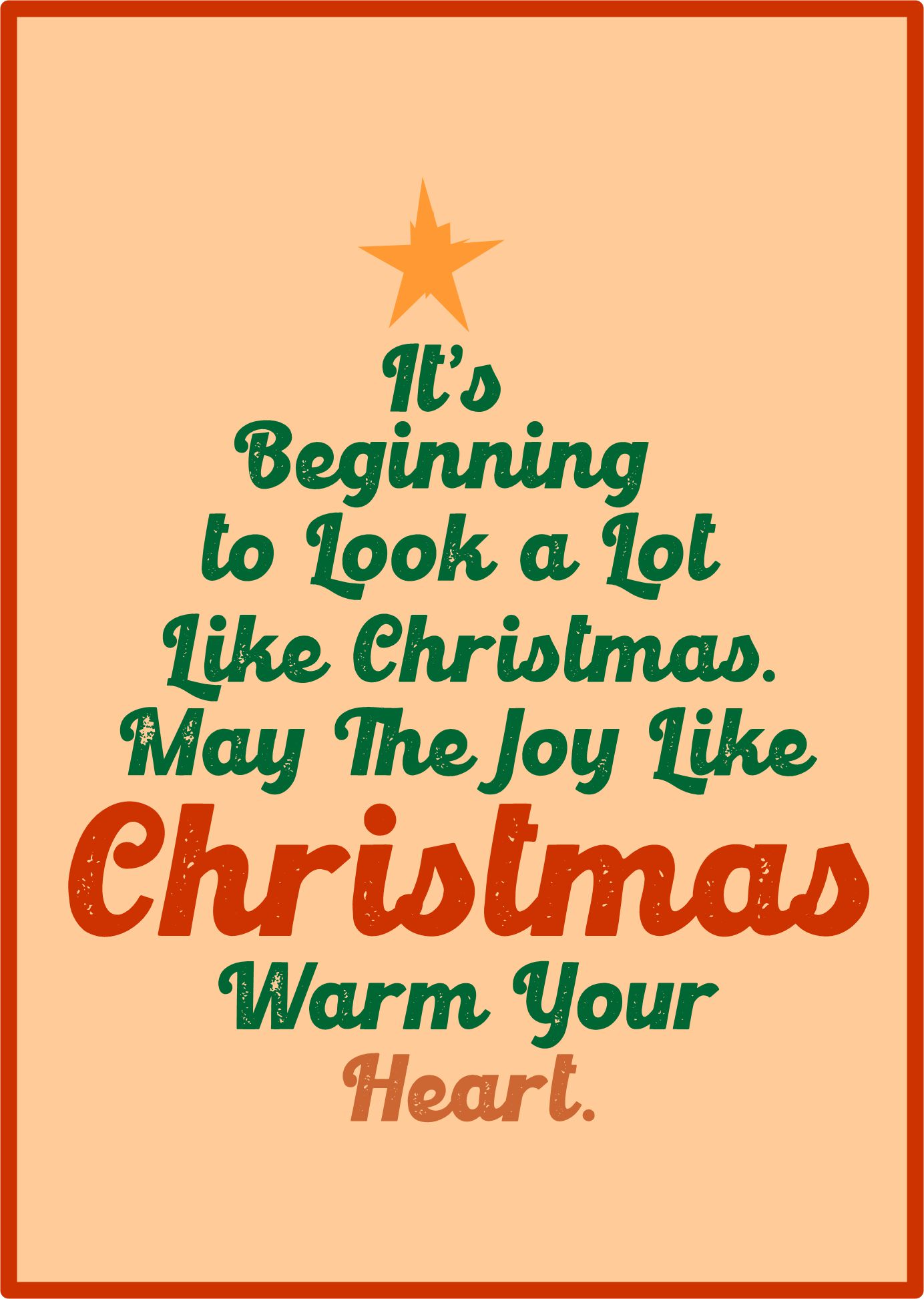 Merry Christmas Printable Posters for Walls