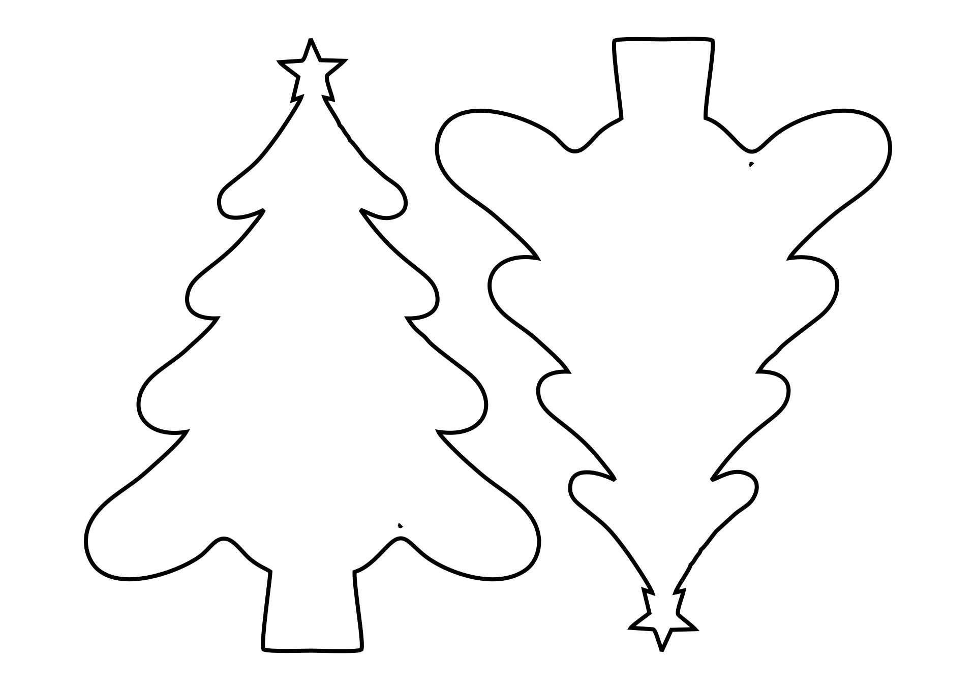 Oversized Christmas Tree Craft Patterns