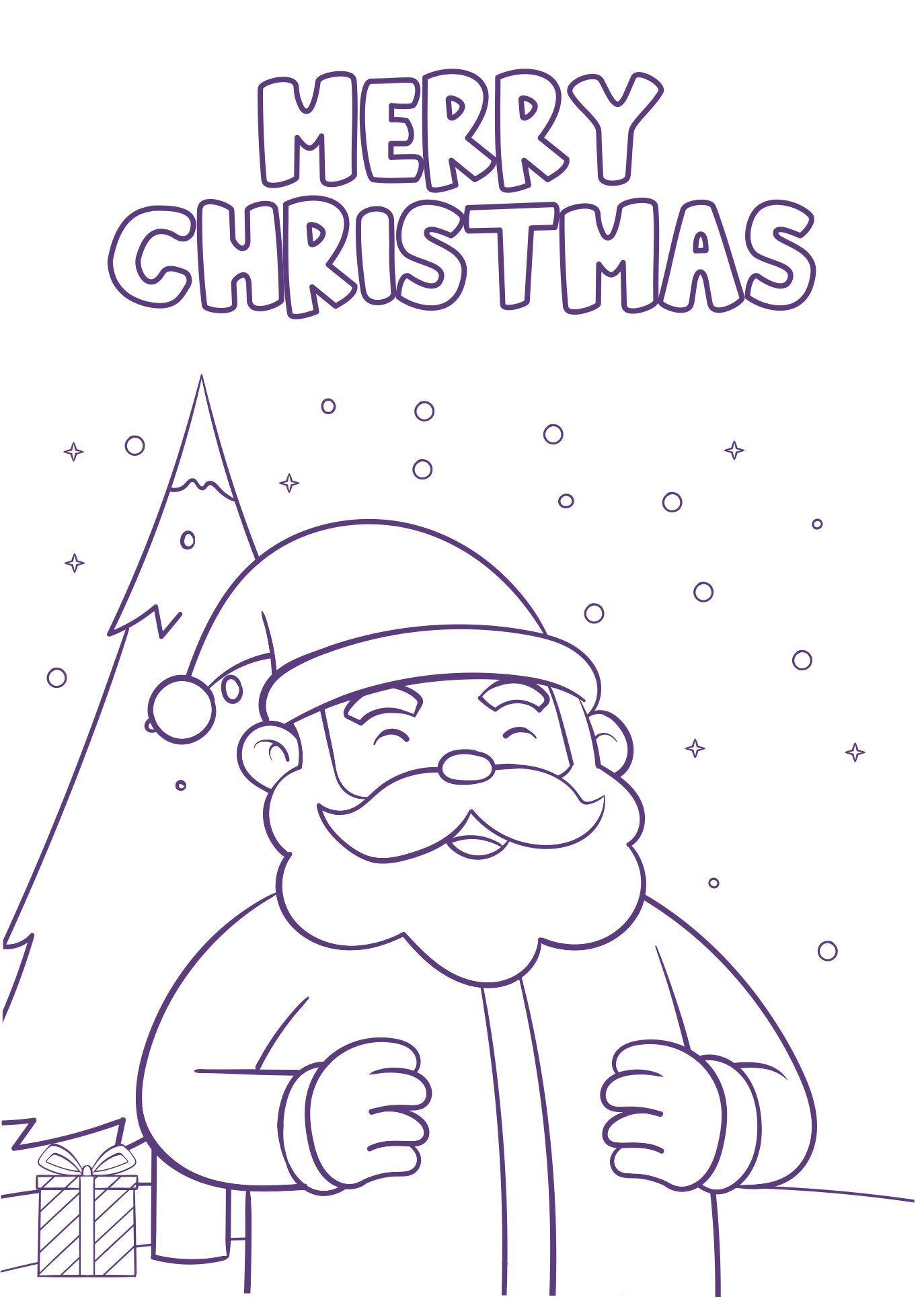 Preschool Christmas Coloring Sheets