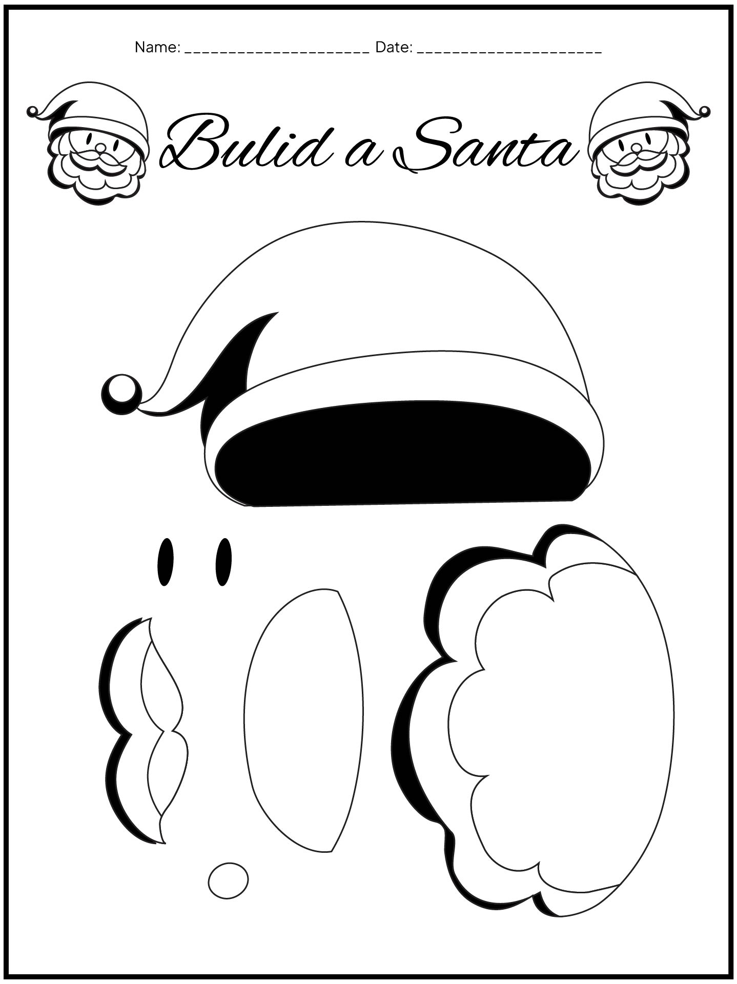 Preschool Christmas Crafts Printables