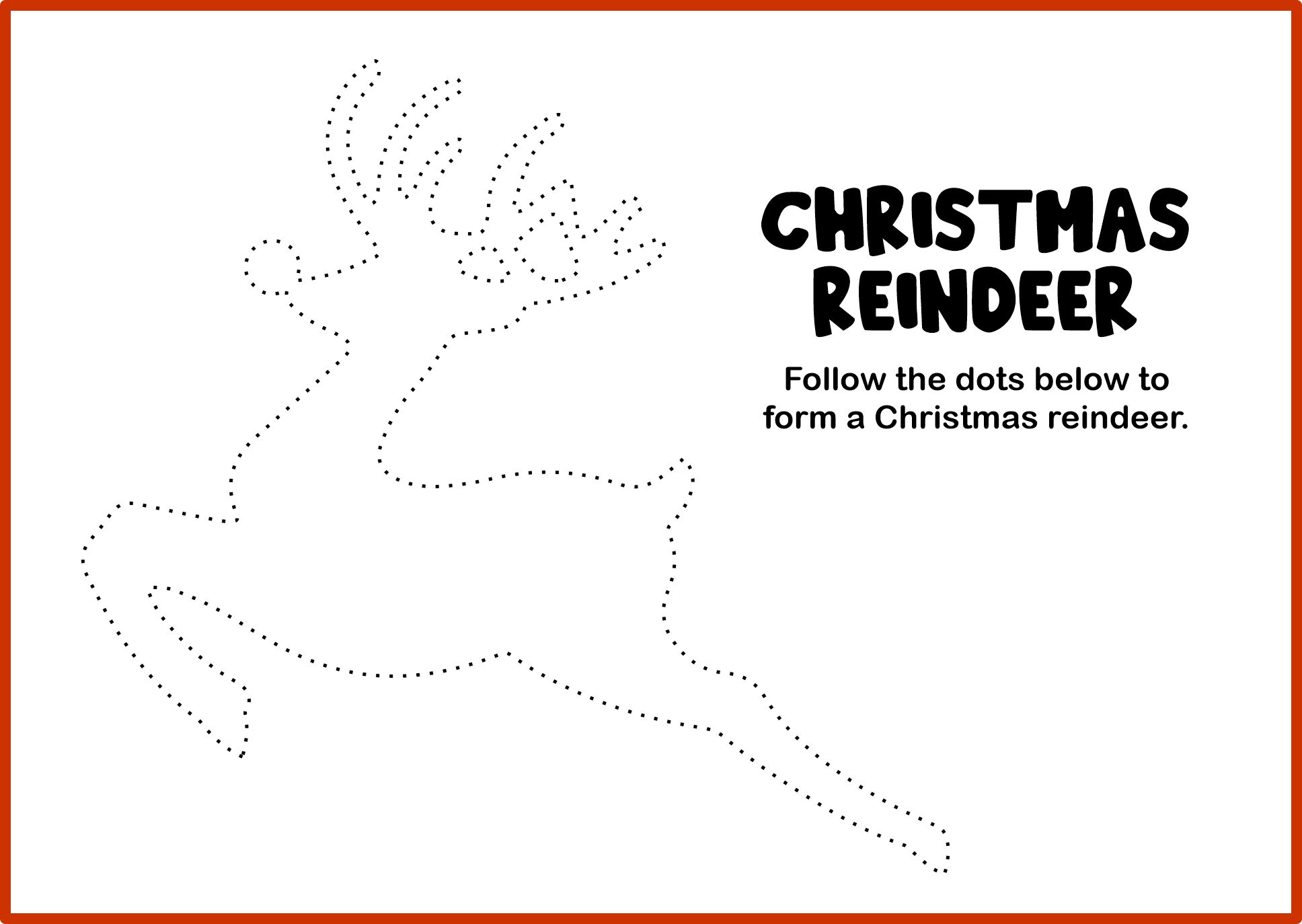 Preschool Reindeer Games Printables