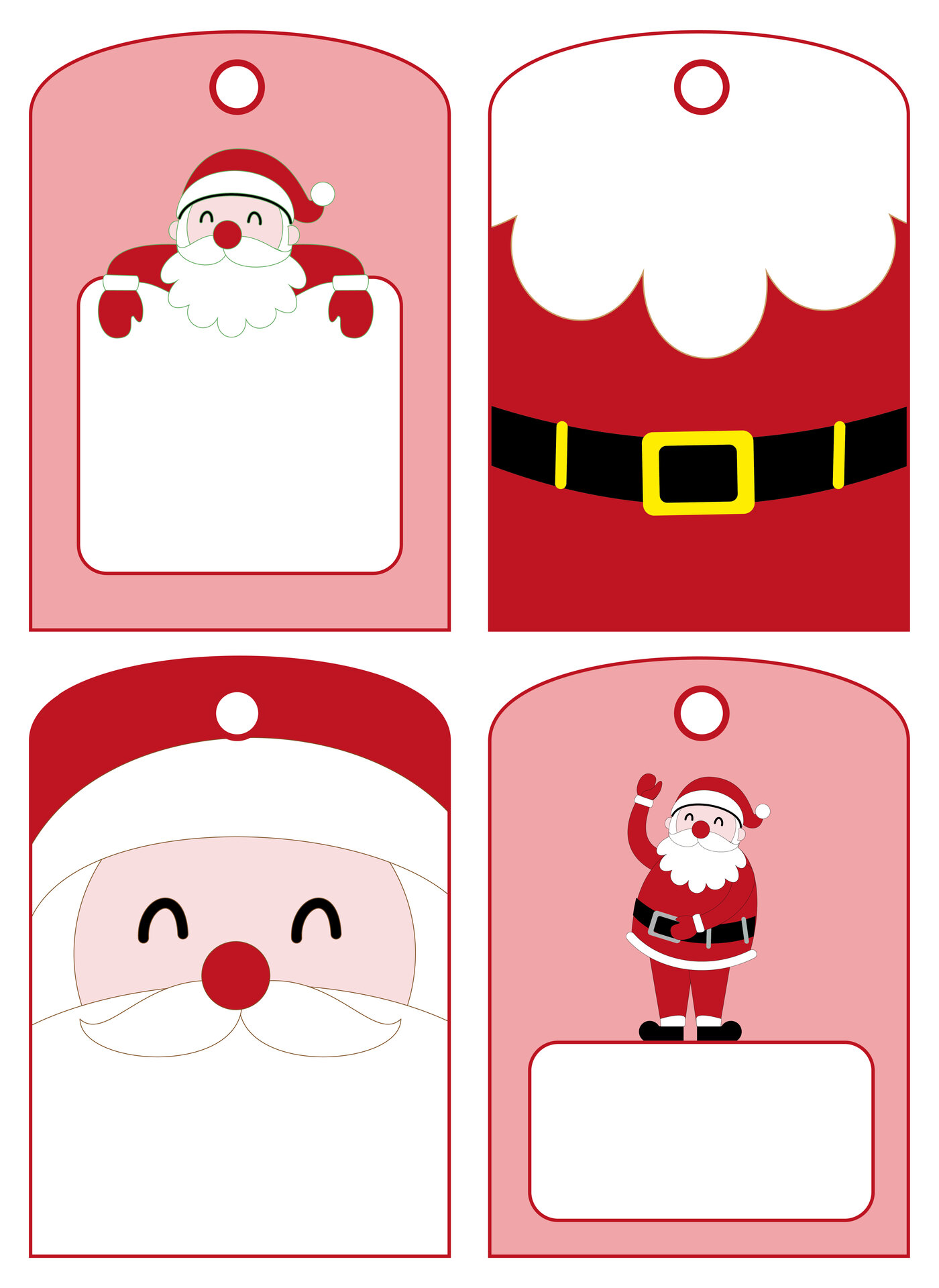 Printable Blank Santa Gift Labels