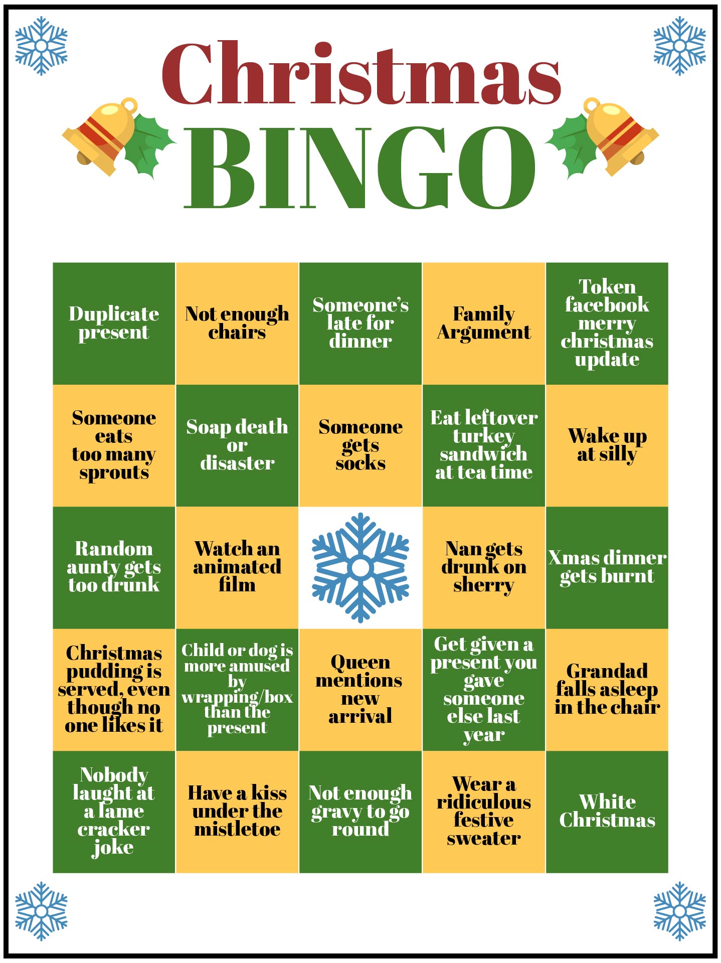 Printable Christmas Bingo Game Sets for Families