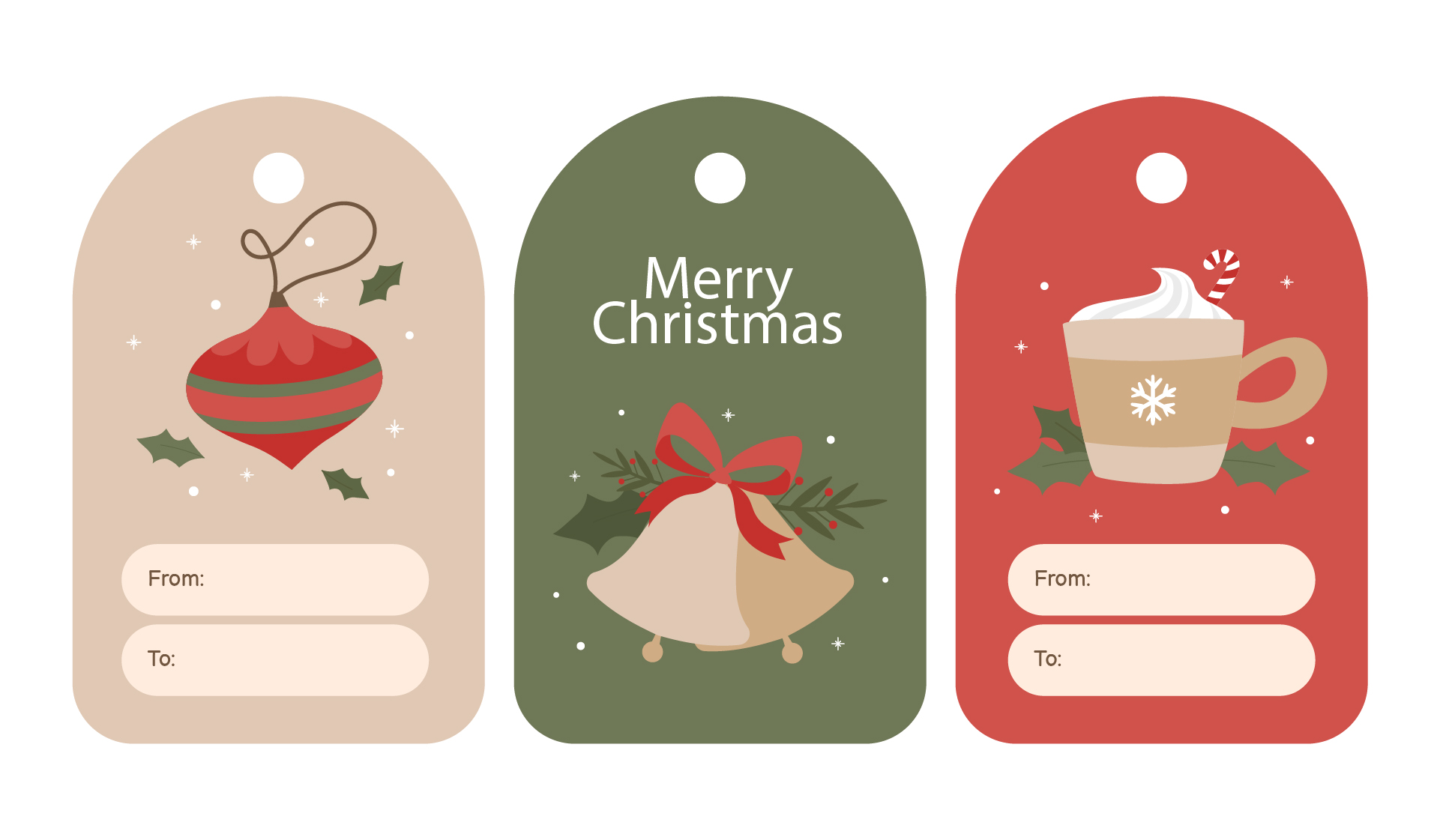 Printable Christmas Gift Tags Template