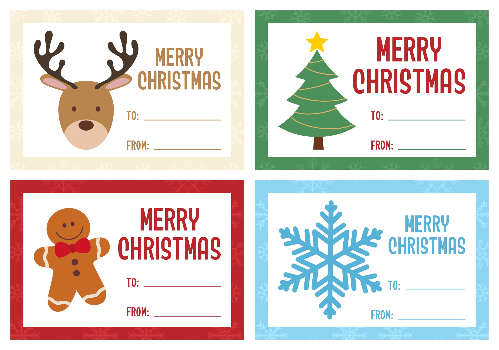 Printable Christmas Labels for Gifts