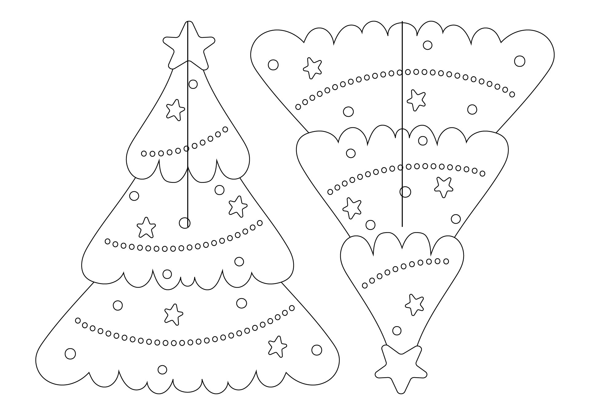 Printable Christmas Tree Decoration Crafts