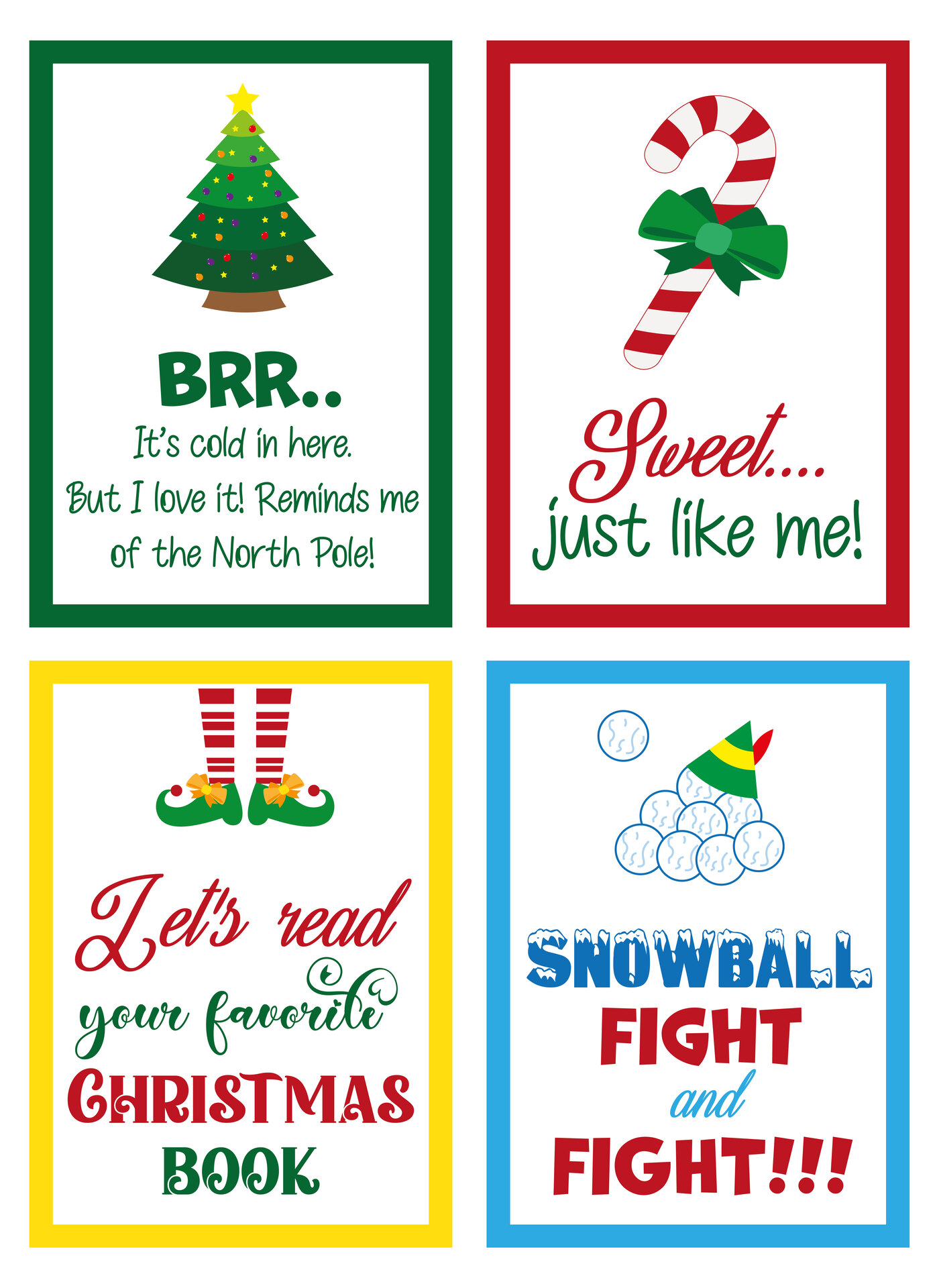 Printable Elf Notes for Kids