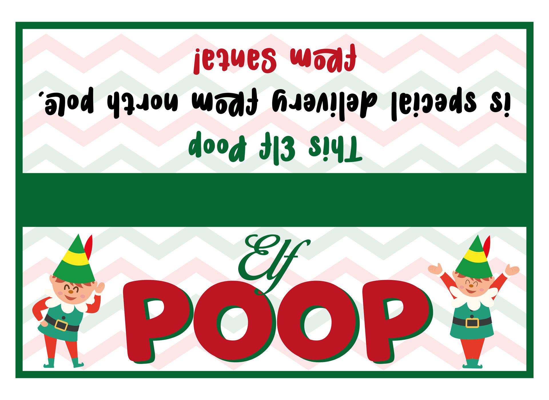 Printable Elf Poop Tag Designs for Secret Santa