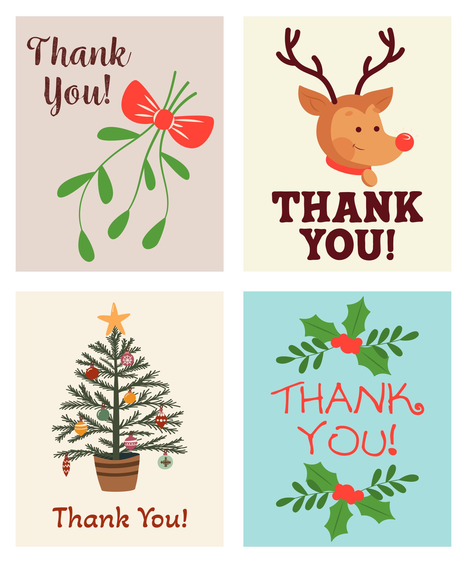 Printable Holiday Gratitude Card