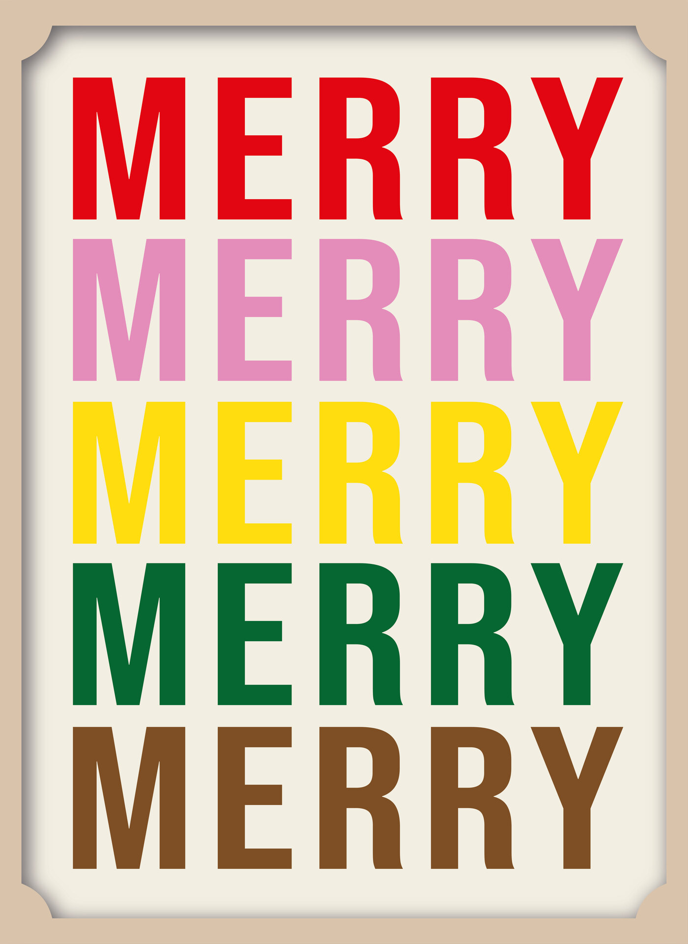 Printable Merry Christmas Posters for Home Decor