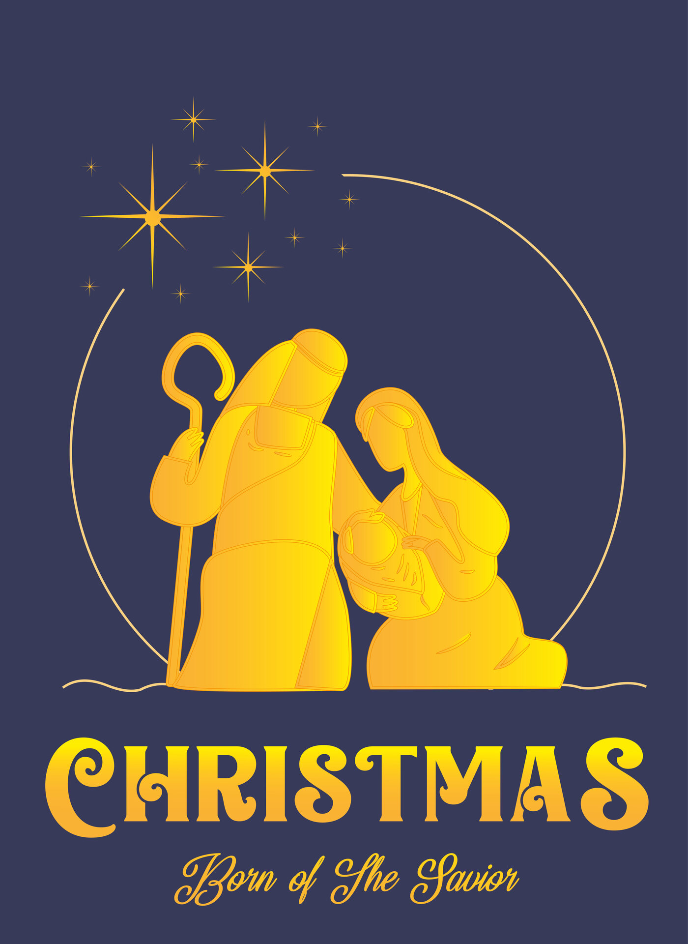 Printable Religious Merry Christmas Posters